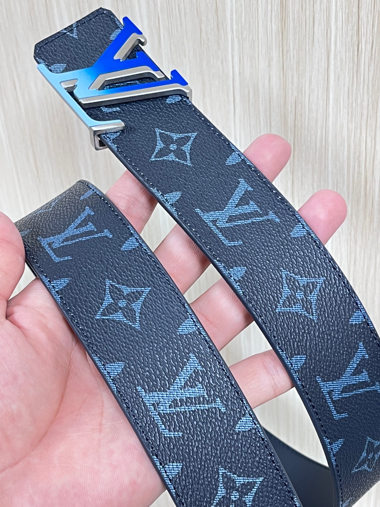 Basic Belt Cow Leather Blue