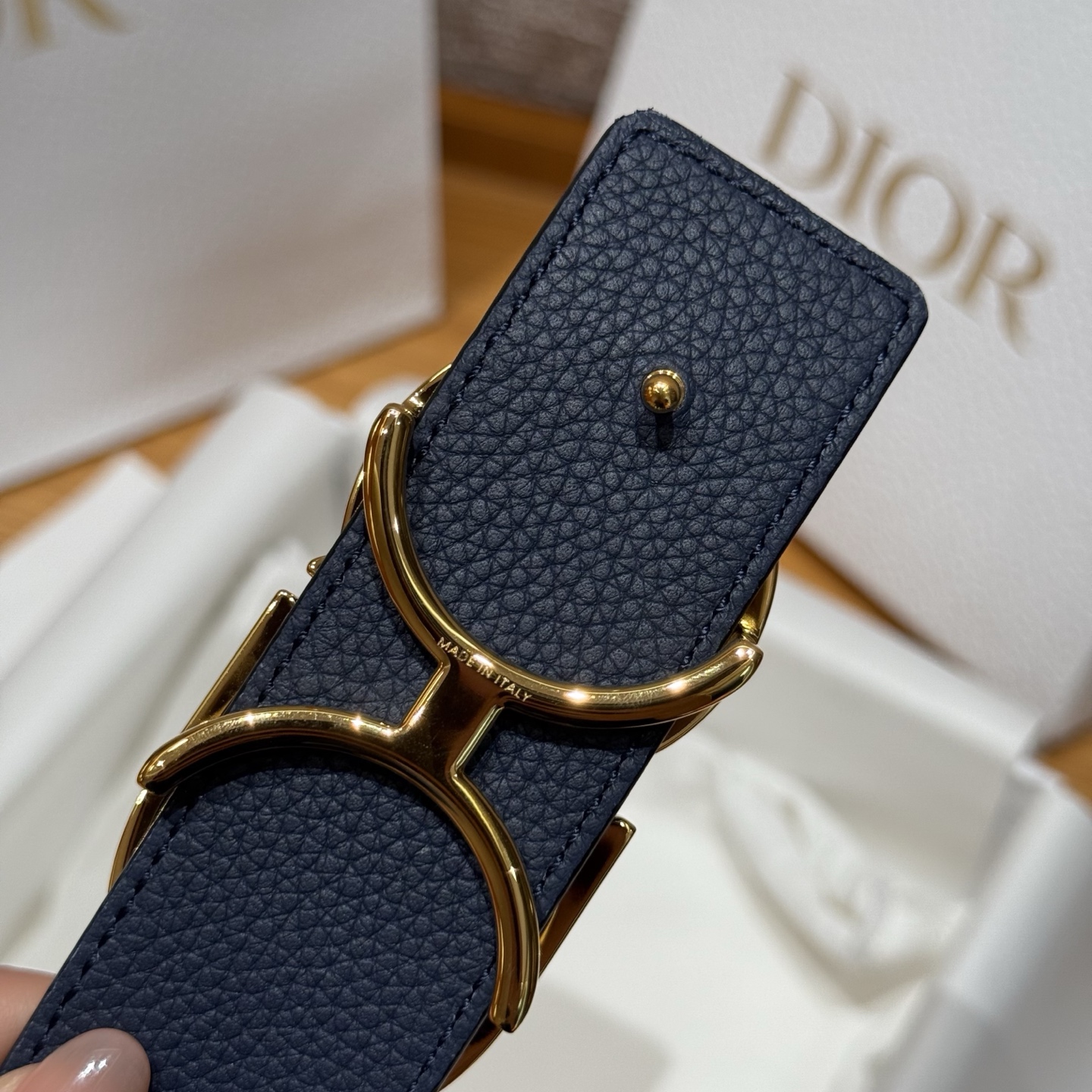 Dior Basic Belt Cow Leather Black M