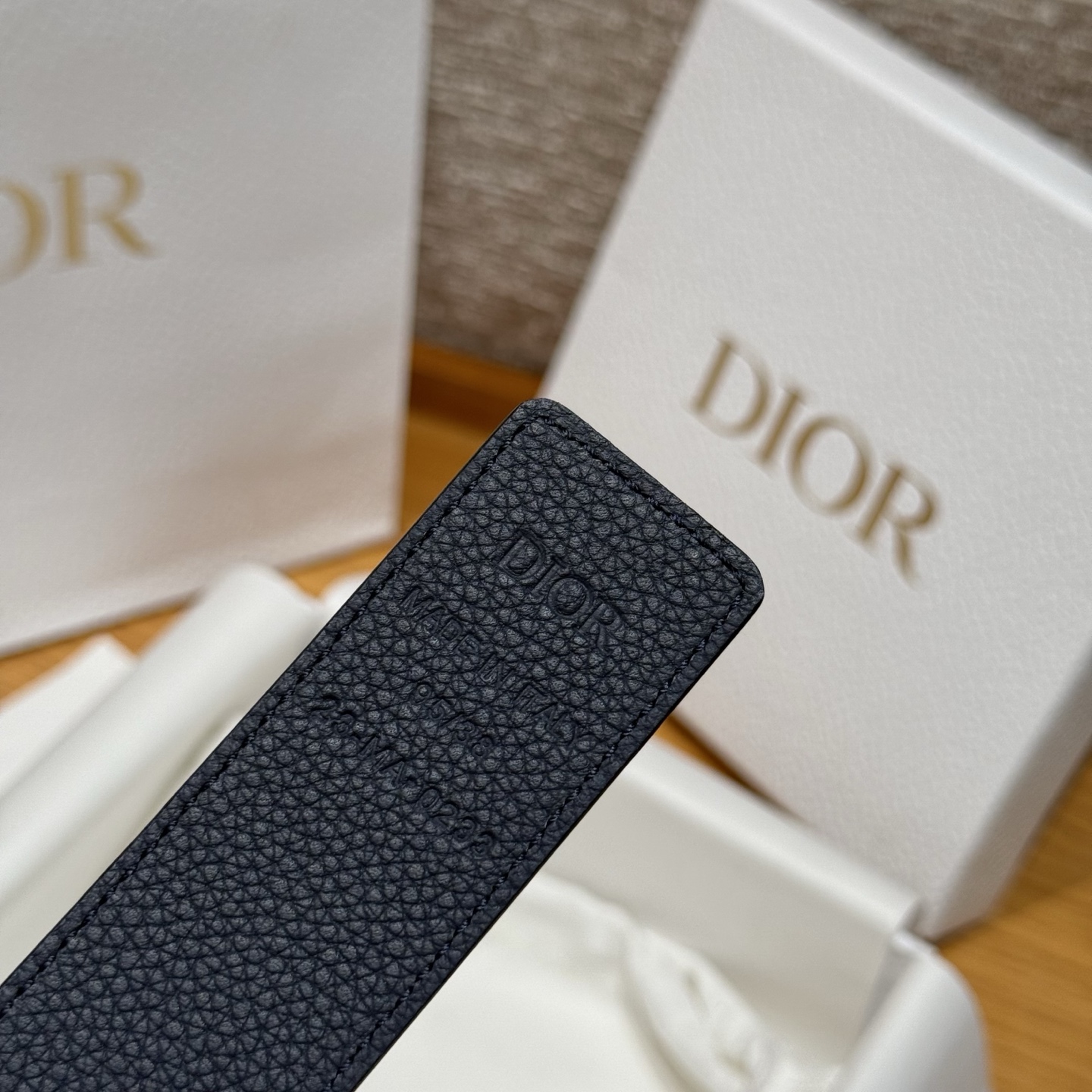 Dior Basic Belt Cow Leather Black M