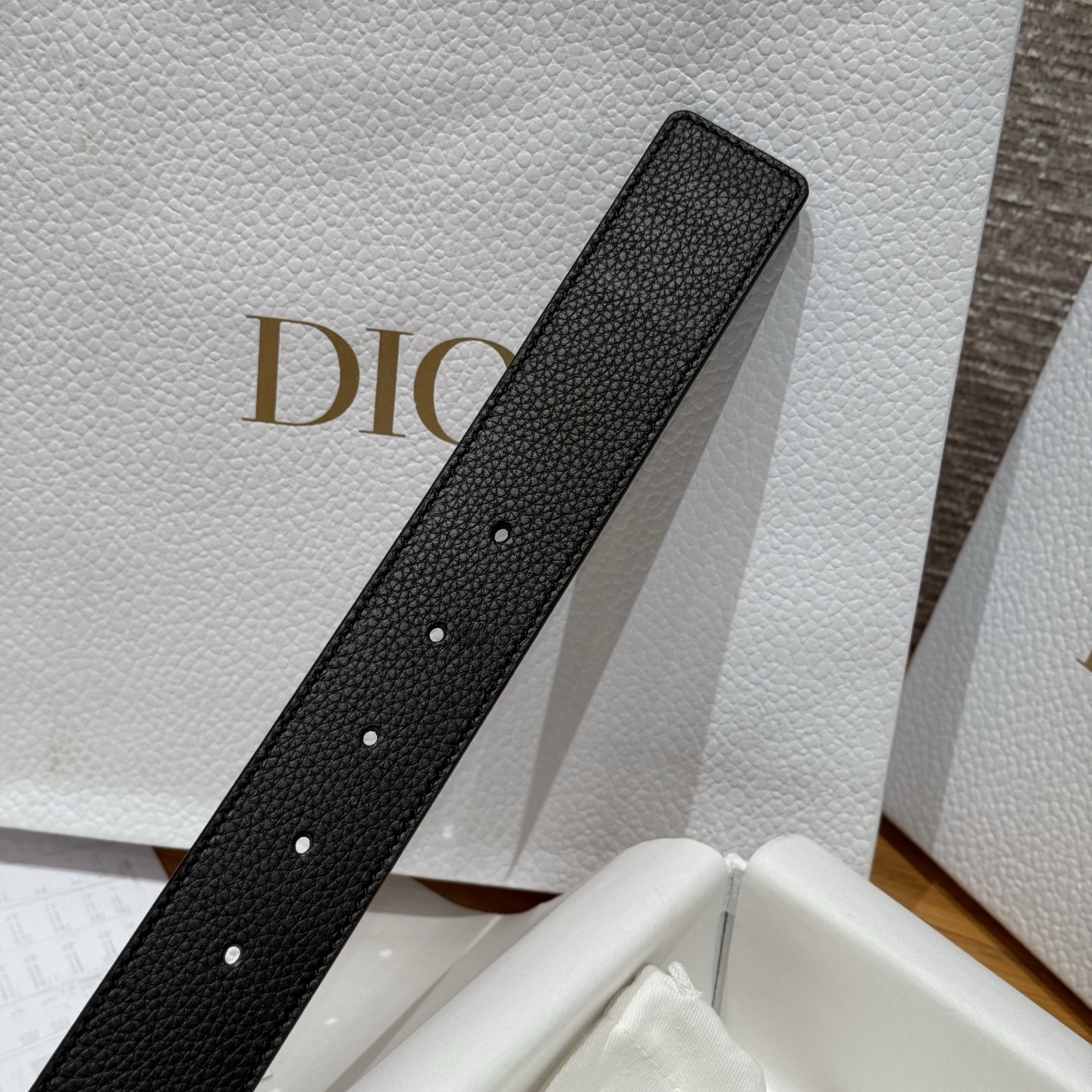 Dior Basic Belt Cow Leather Black M