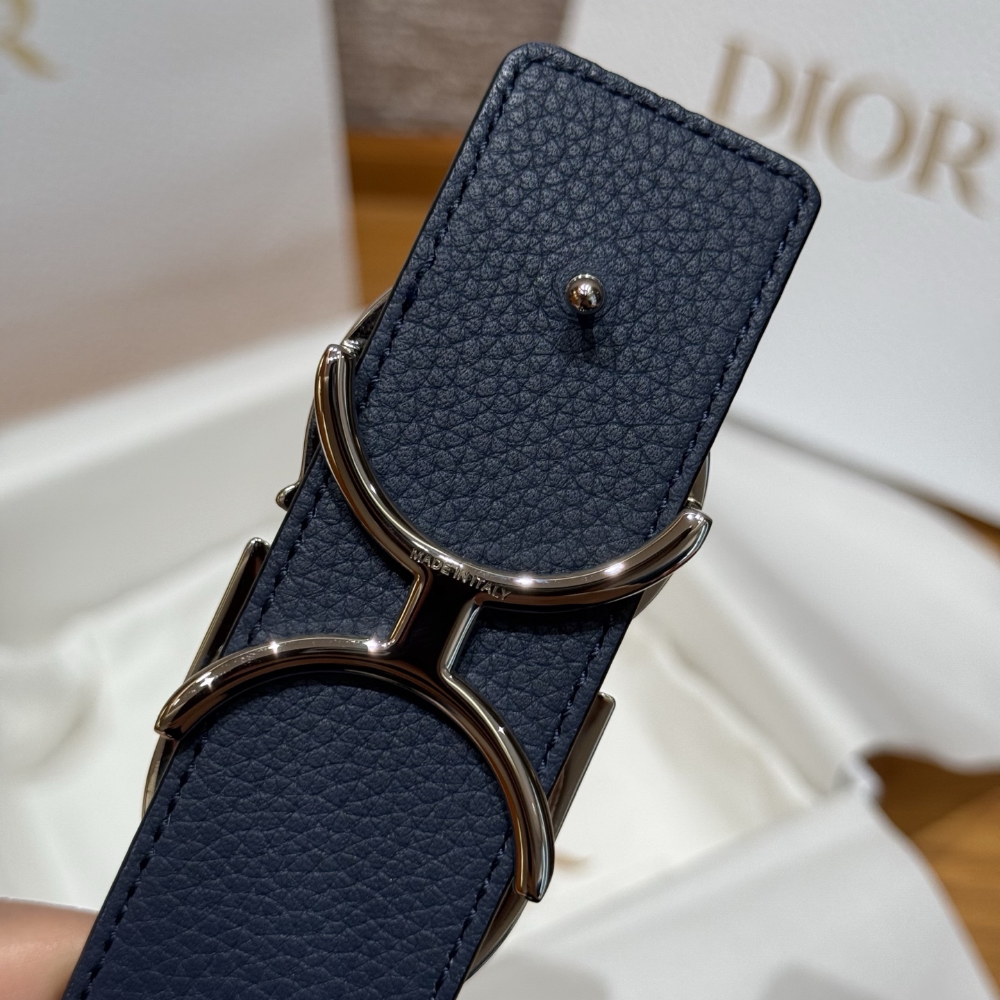 Dior Basic Belt Cow Leather Black M