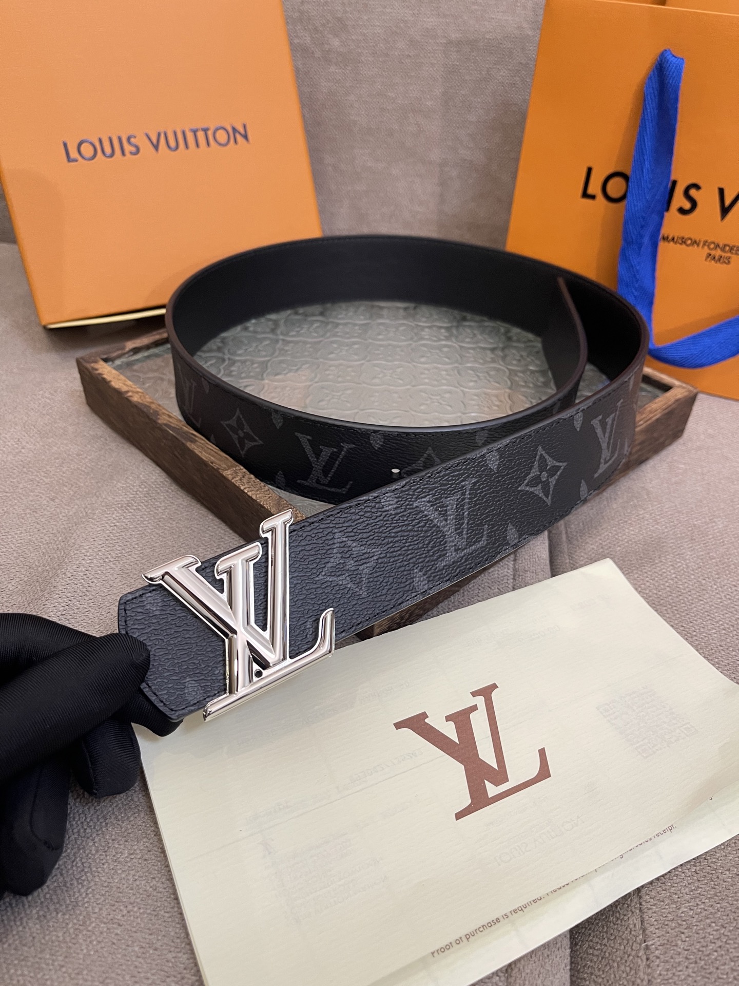 Louis Vuitton Male Basic Belt Canvas S-m-l