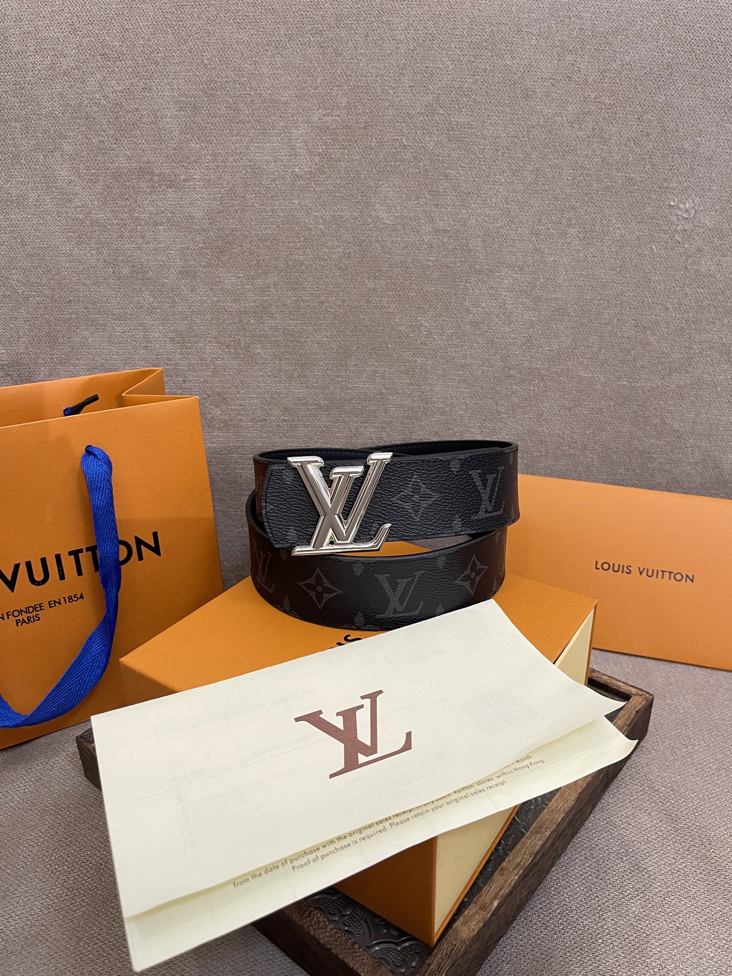 Louis Vuitton Male Basic Belt Canvas S-m-l