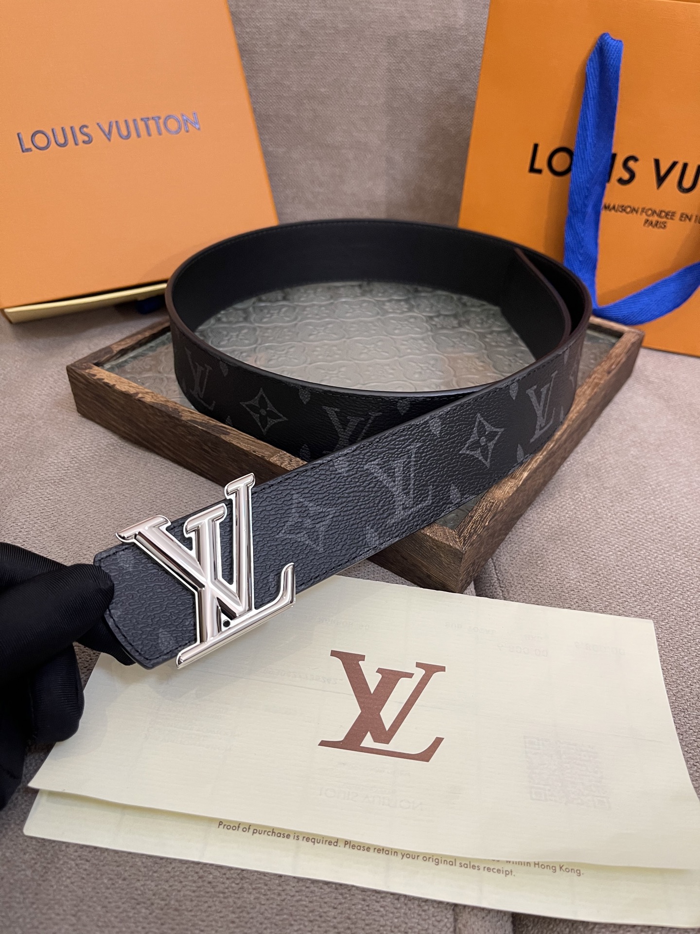 Louis Vuitton Male Basic Belt Canvas S-m-l