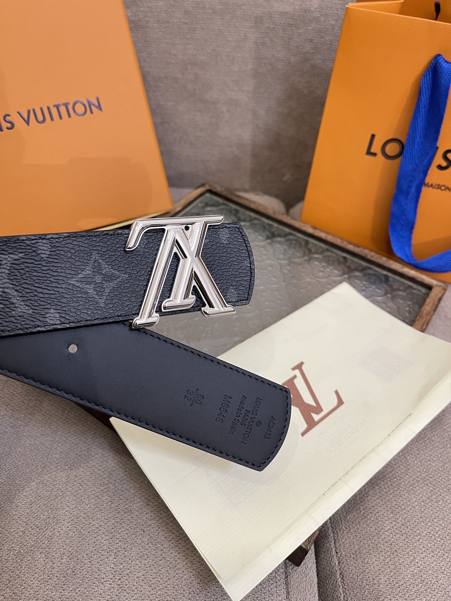 Louis Vuitton Male Basic Belt Canvas S-m-l
