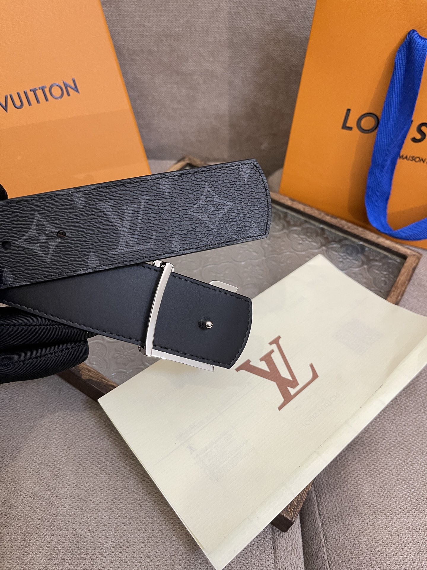 Louis Vuitton Male Basic Belt Canvas S-m-l