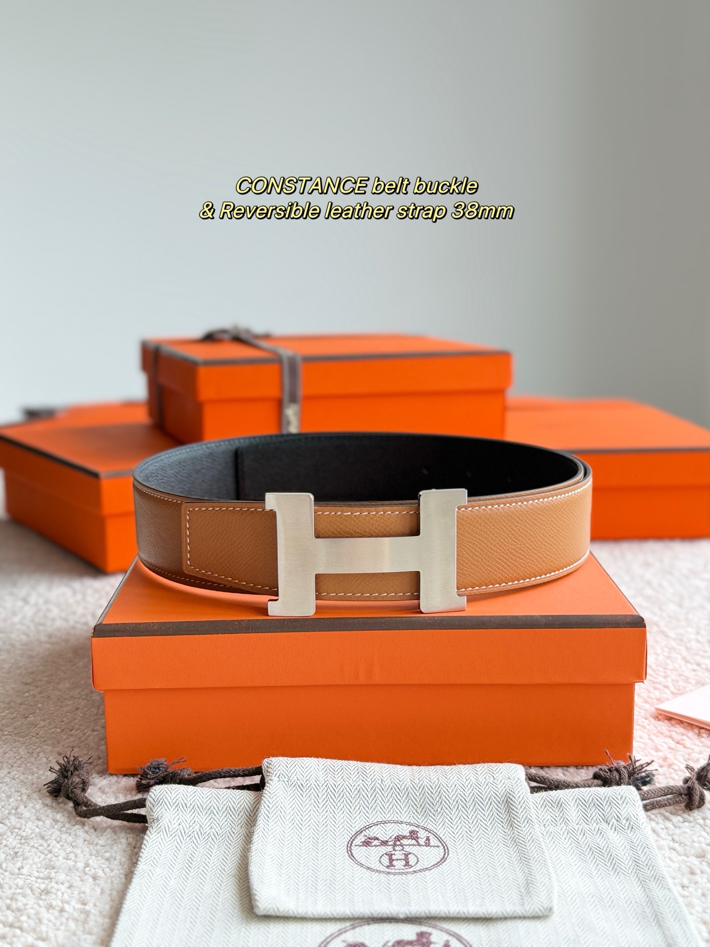 Hermès Male Basic Belt 38mm-s-m