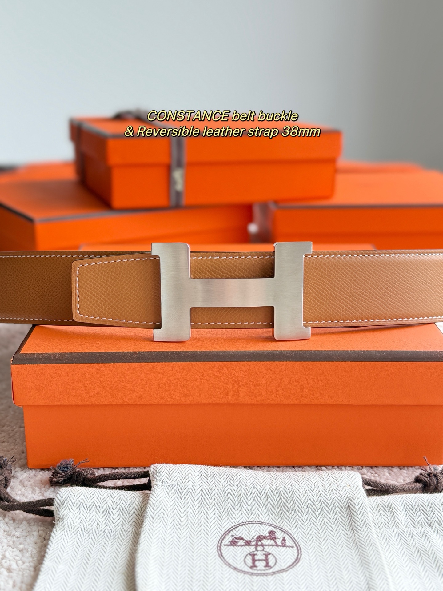 Hermès Male Basic Belt 38mm-s-m