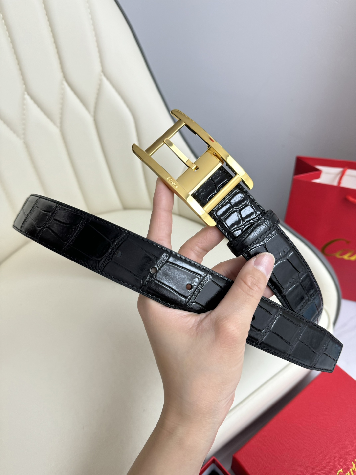 Cartier Basic Belt Top Grain Leather