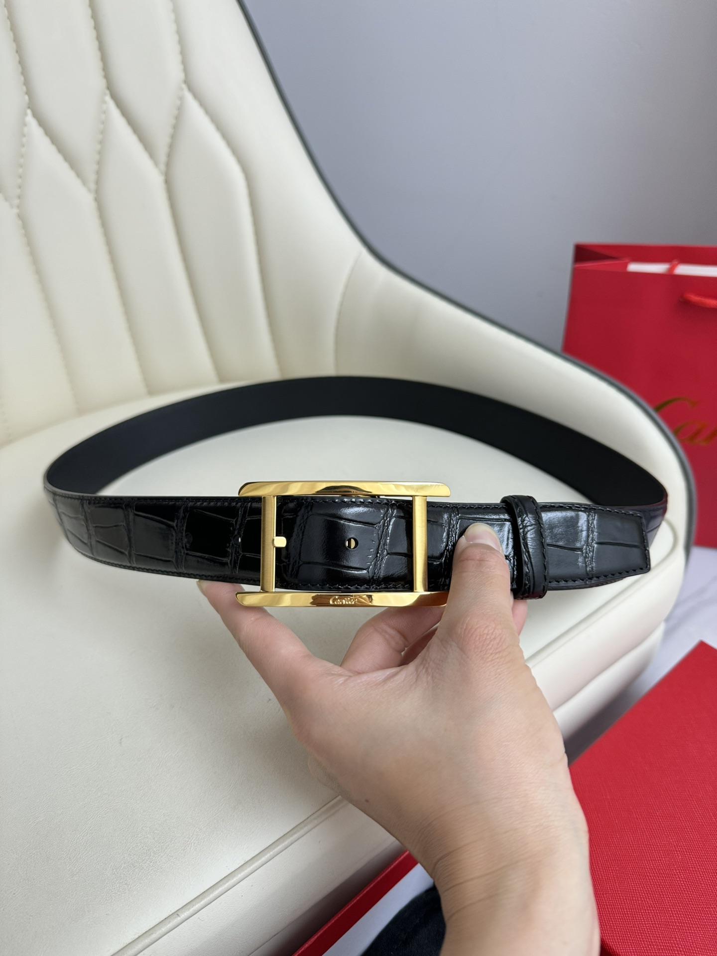 Cartier Basic Belt Top Grain Leather
