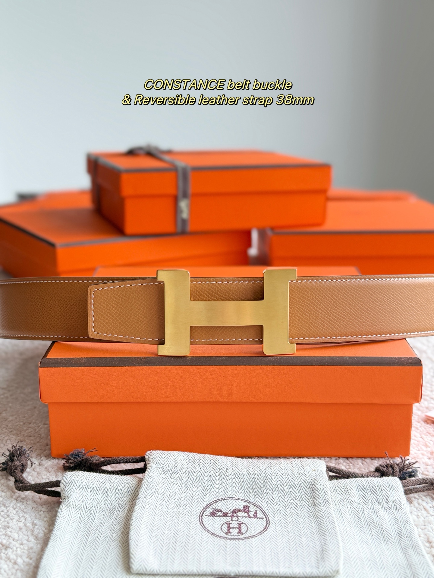 Hermès Male Basic Belt 38mm-s-m