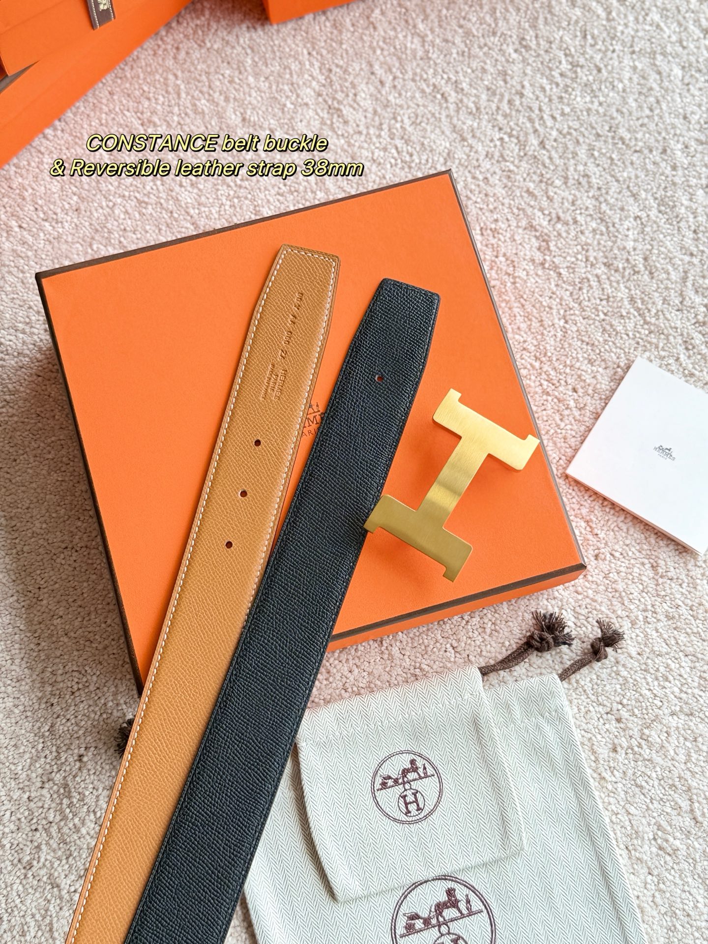 Hermès Male Basic Belt 38mm-s-m