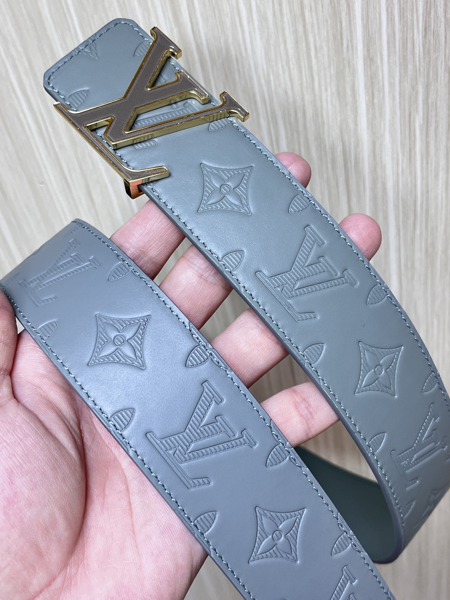 Louis Vuitton Male Basic Belt Cow Leather L