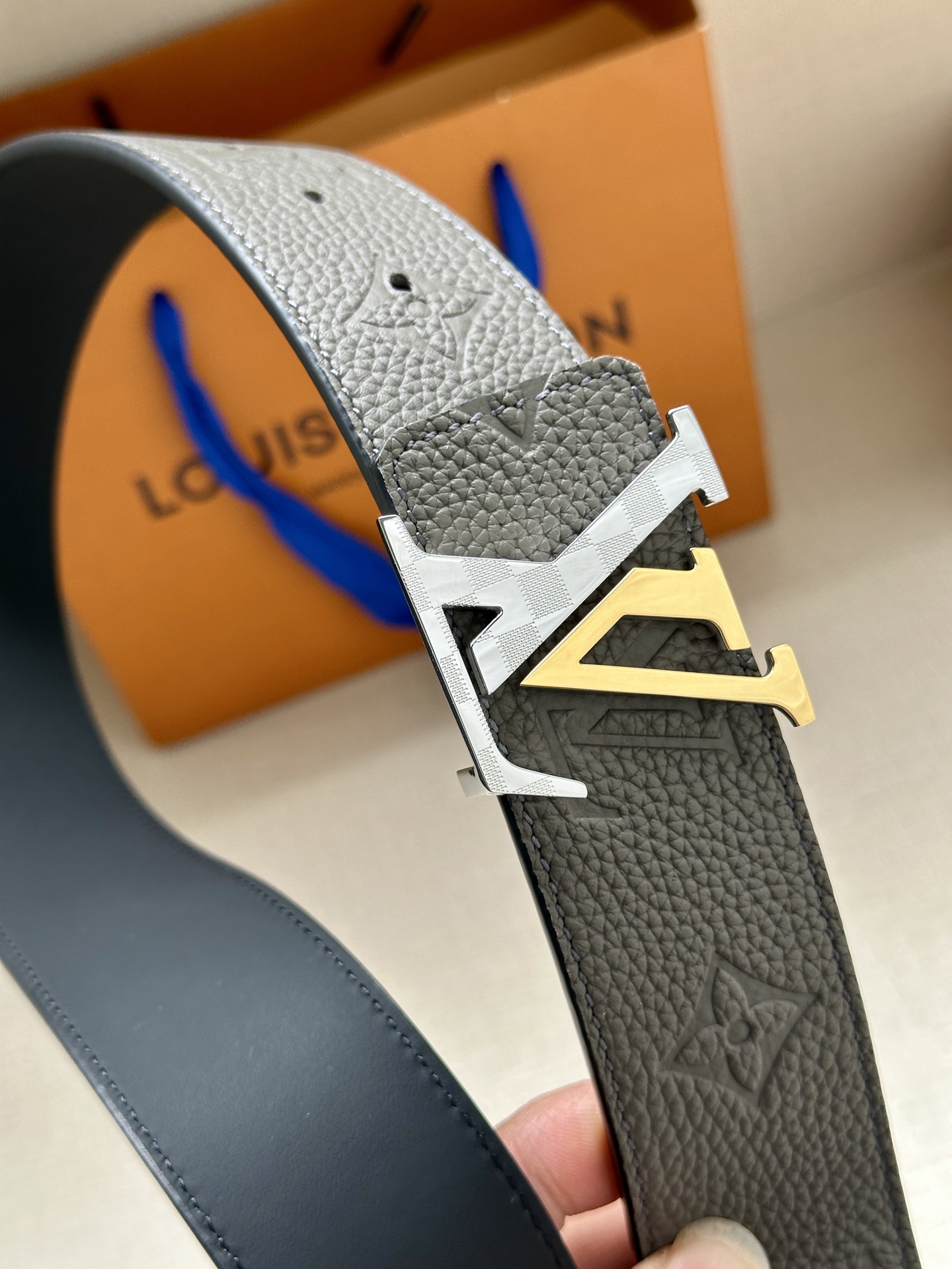 Leather Belt Cow Leather Gold