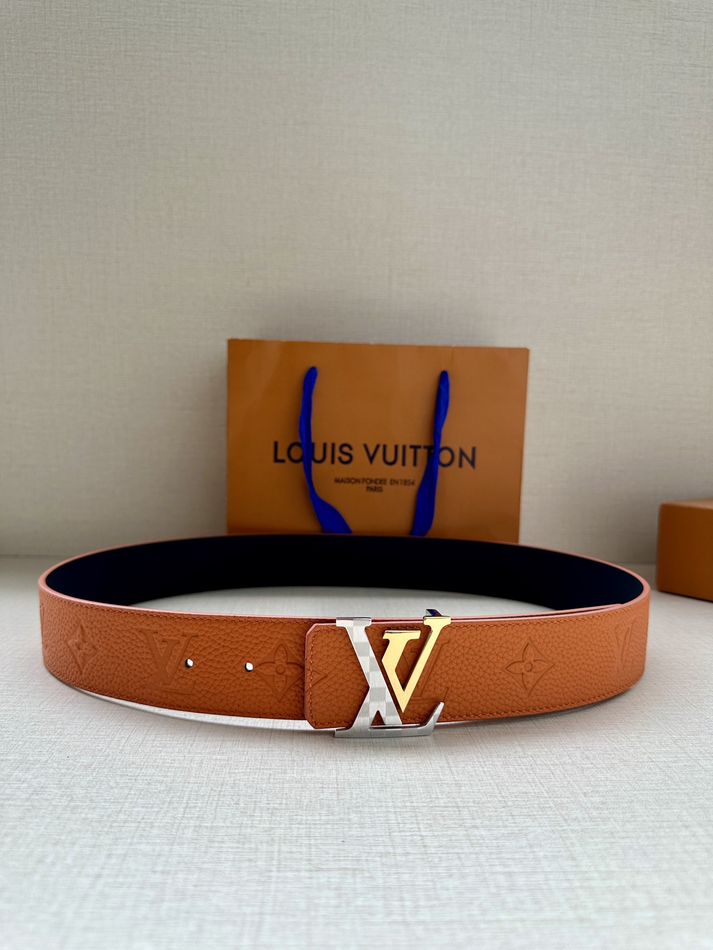 Leather Belt Cow Leather Gold