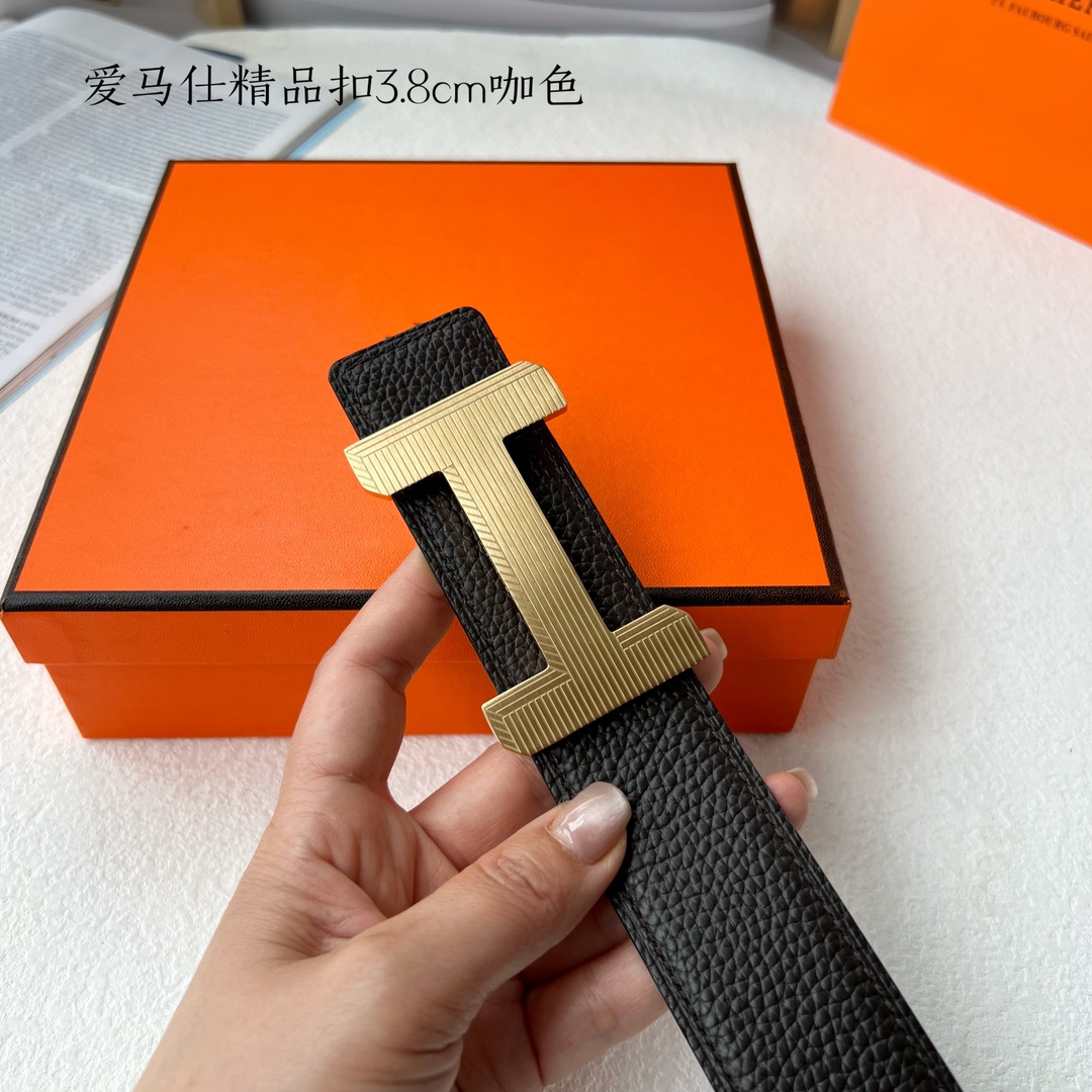 Hermès Male Leather Belt S-m