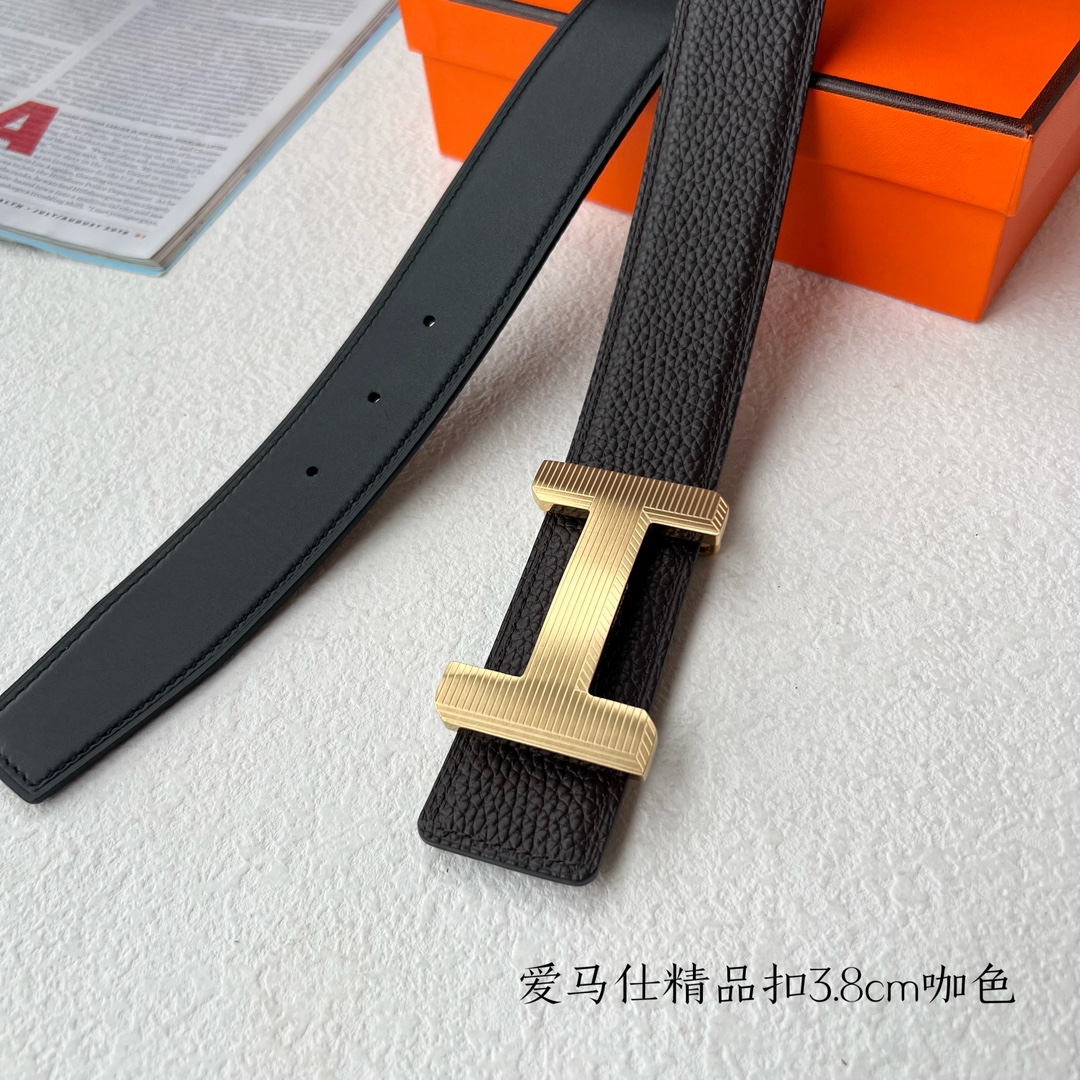 Hermès Male Leather Belt S-m