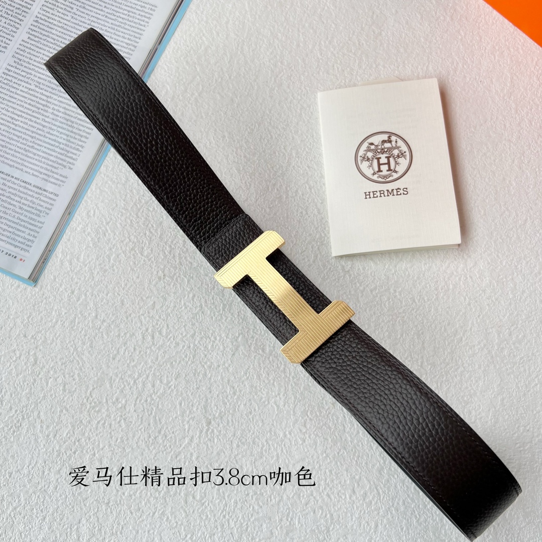 Hermès Male Leather Belt S-m
