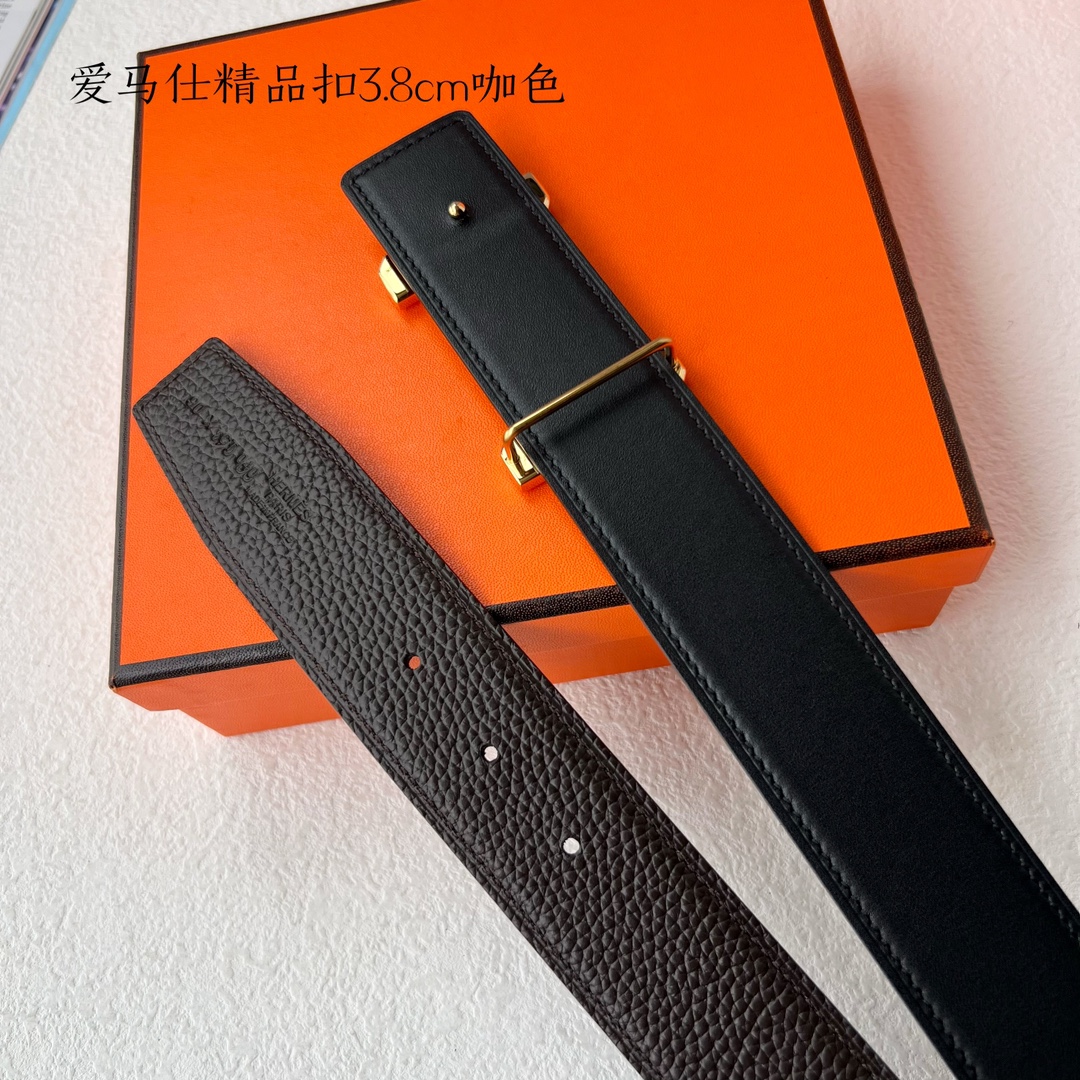 Hermès Male Leather Belt S-m