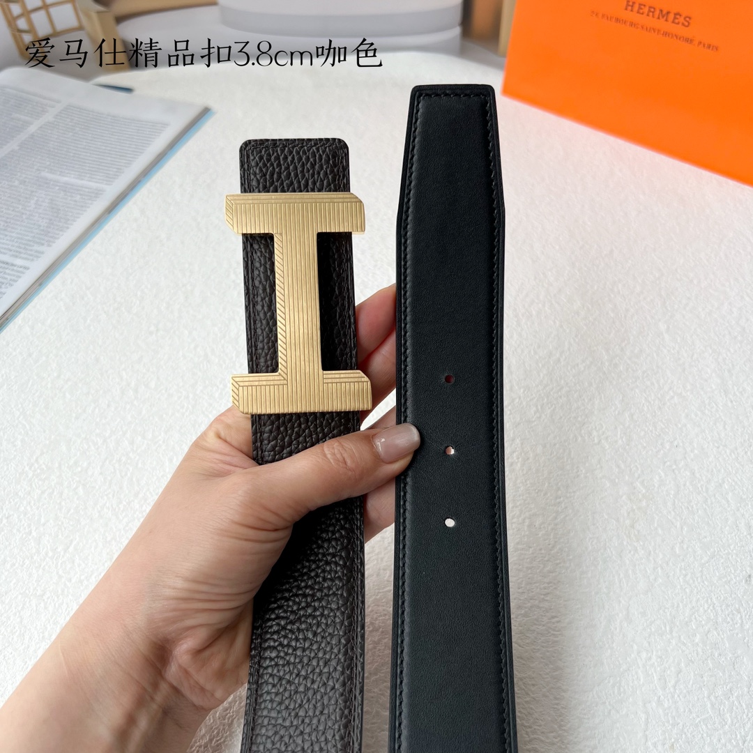 Hermès Male Leather Belt S-m