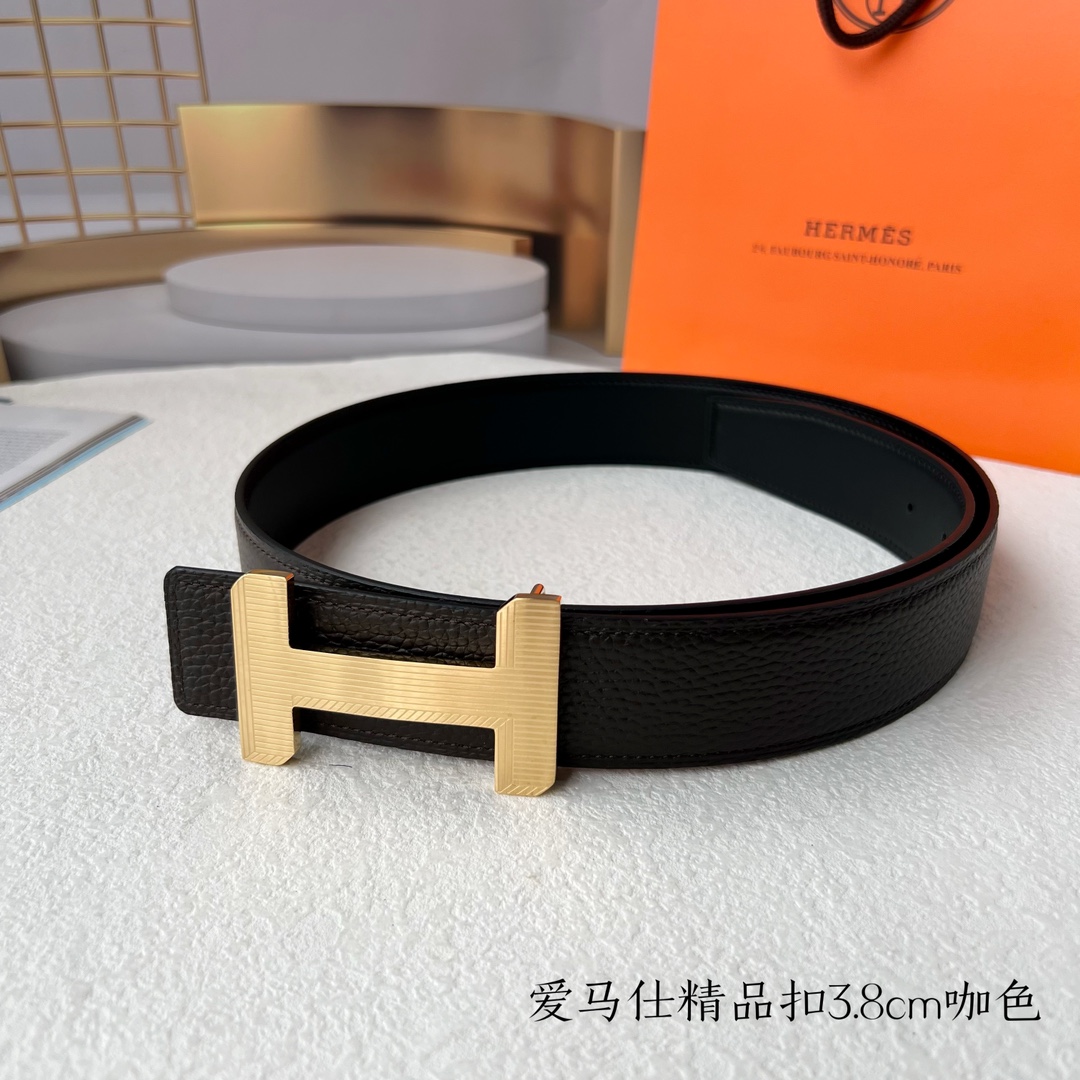 Hermès Male Leather Belt S-m