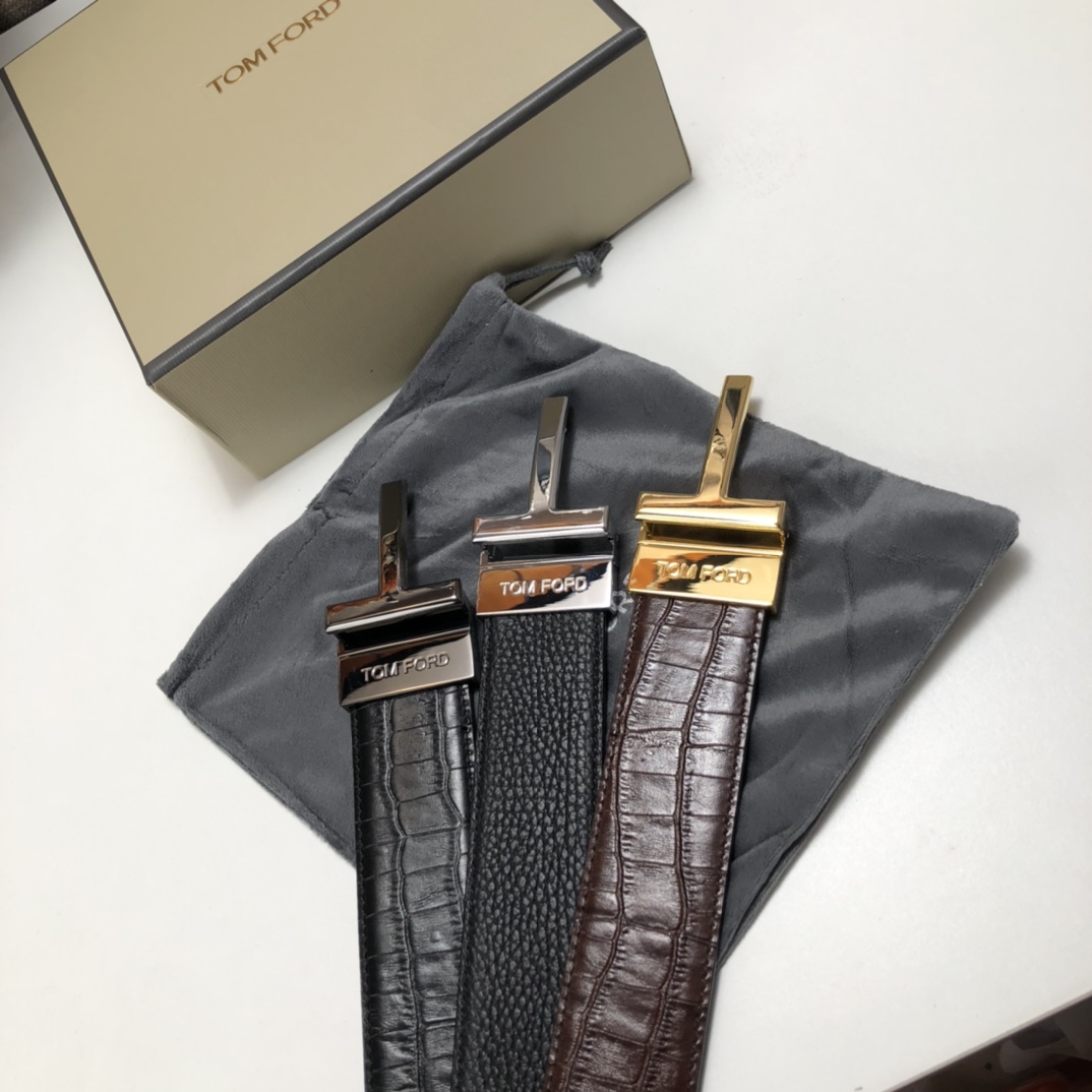 Tom Ford Leather Belt Cow Leather