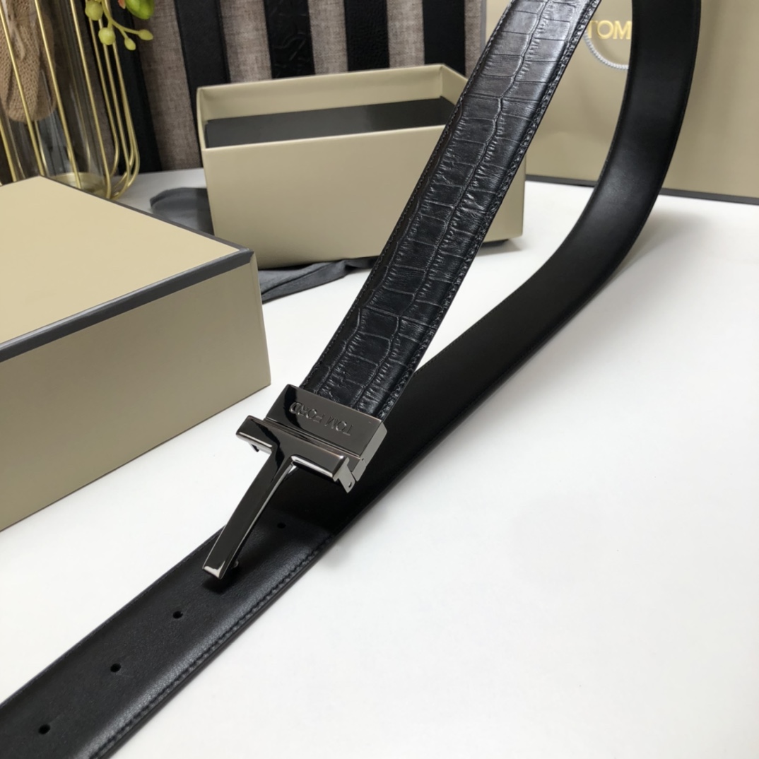 Tom Ford Leather Belt Cow Leather