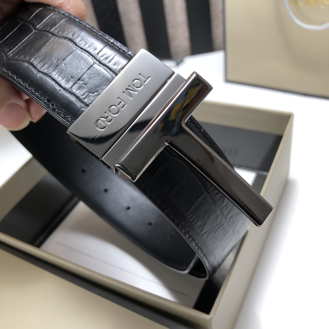 Tom Ford Leather Belt Cow Leather