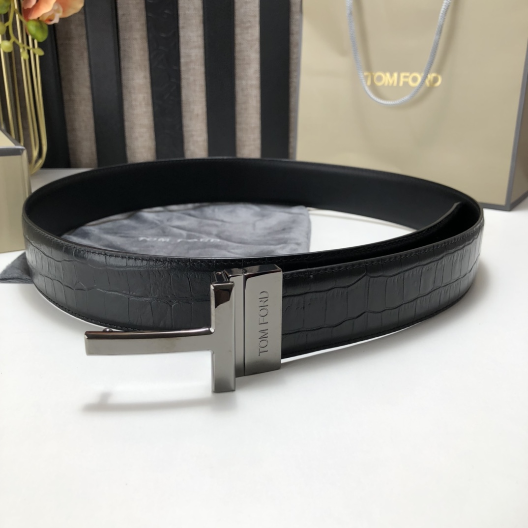 Tom Ford Leather Belt Cow Leather