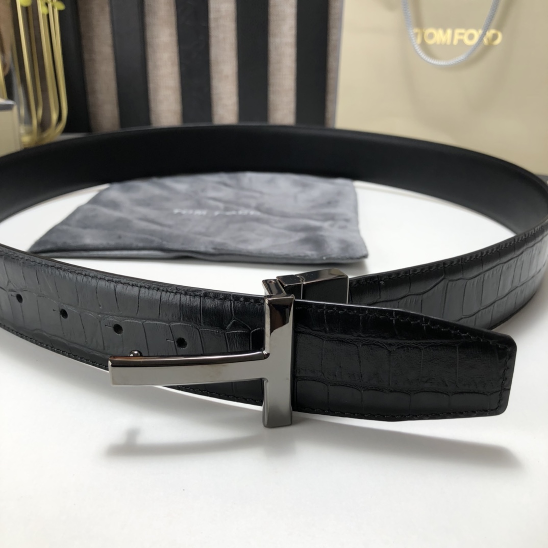 Tom Ford Leather Belt Cow Leather