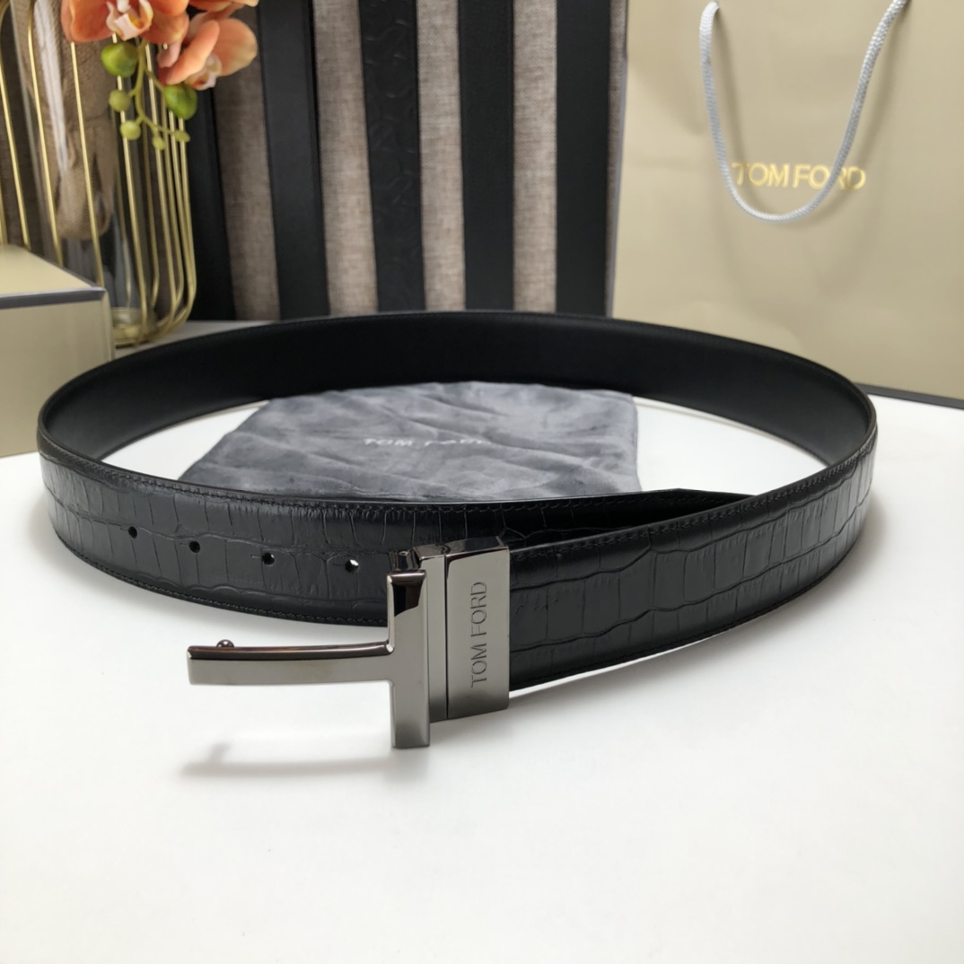 Tom Ford Leather Belt Cow Leather