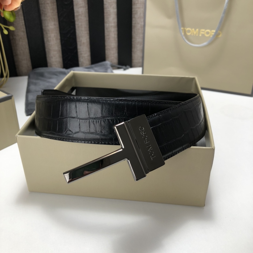 Tom Ford Leather Belt Cow Leather