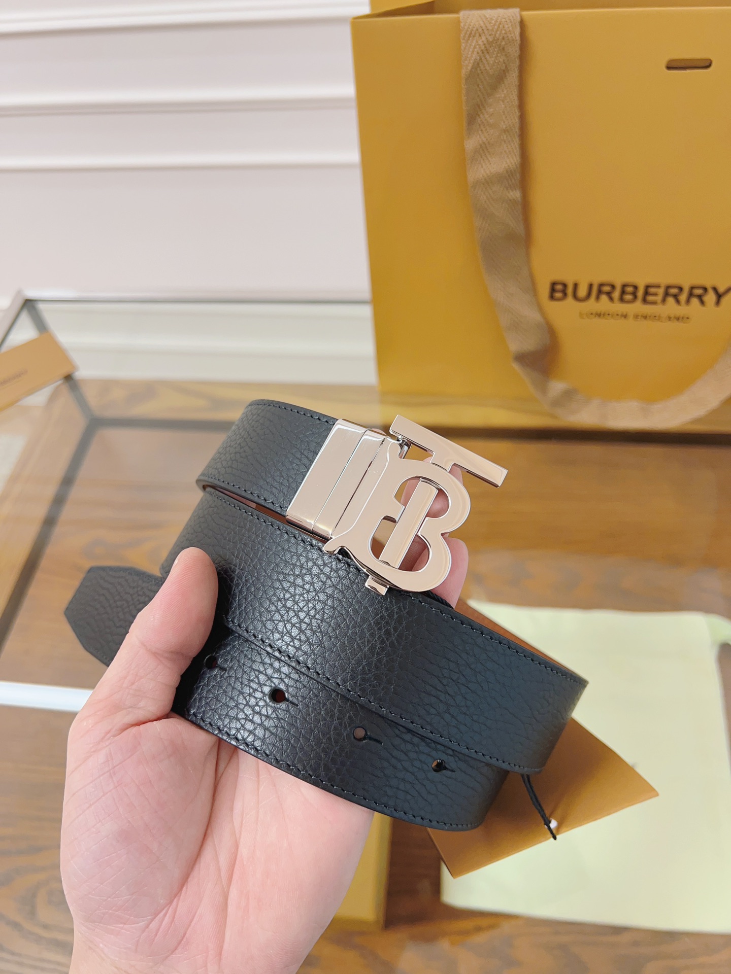 Burberry Basic Belt Black