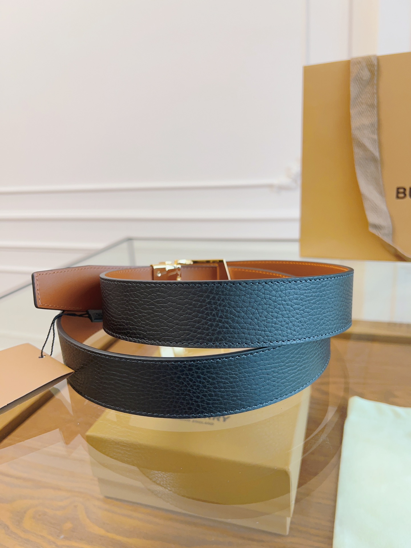 Burberry Basic Belt Black