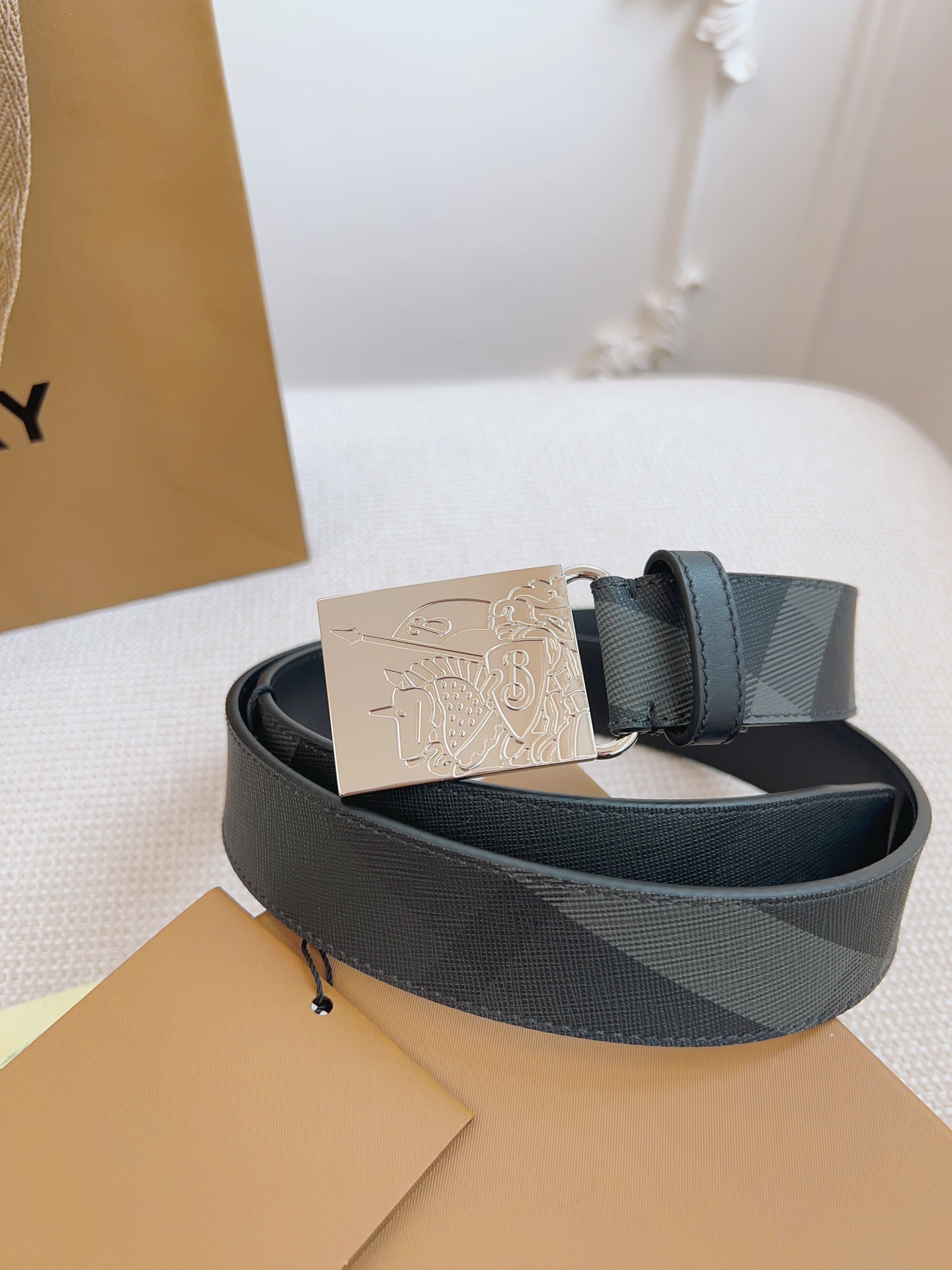 Burberry Basic Belt Cow Leather Black