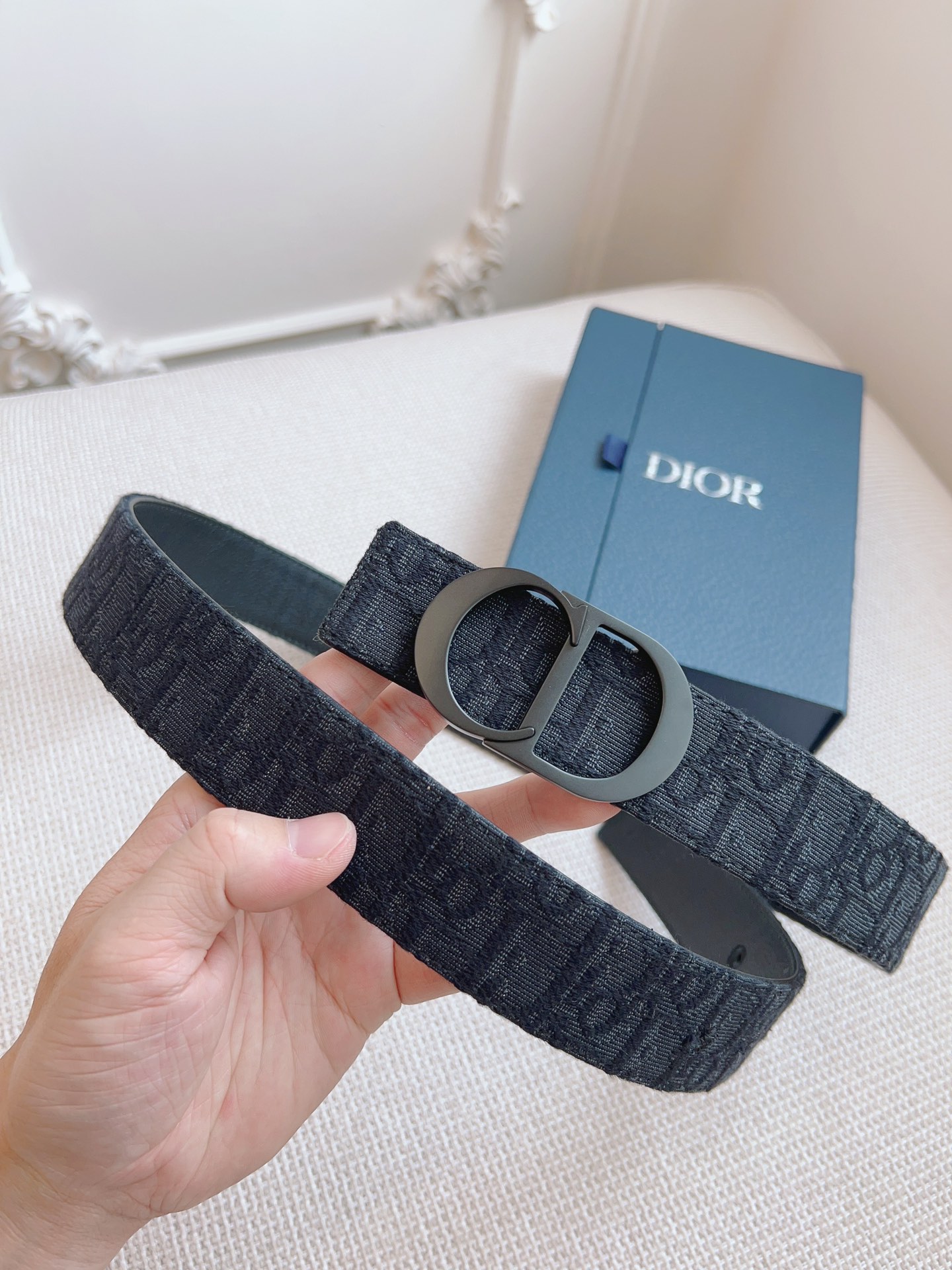 Dior Basic Belt Cow Leather Black L