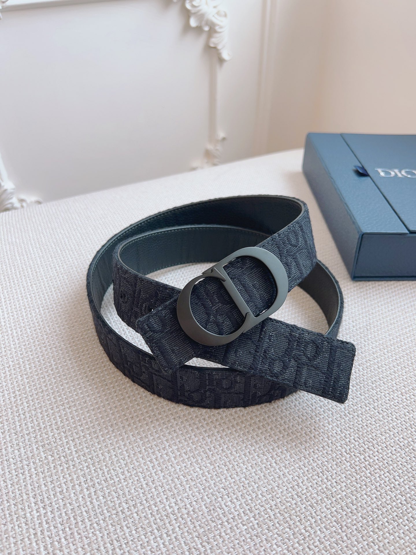 Dior Basic Belt Cow Leather Black L