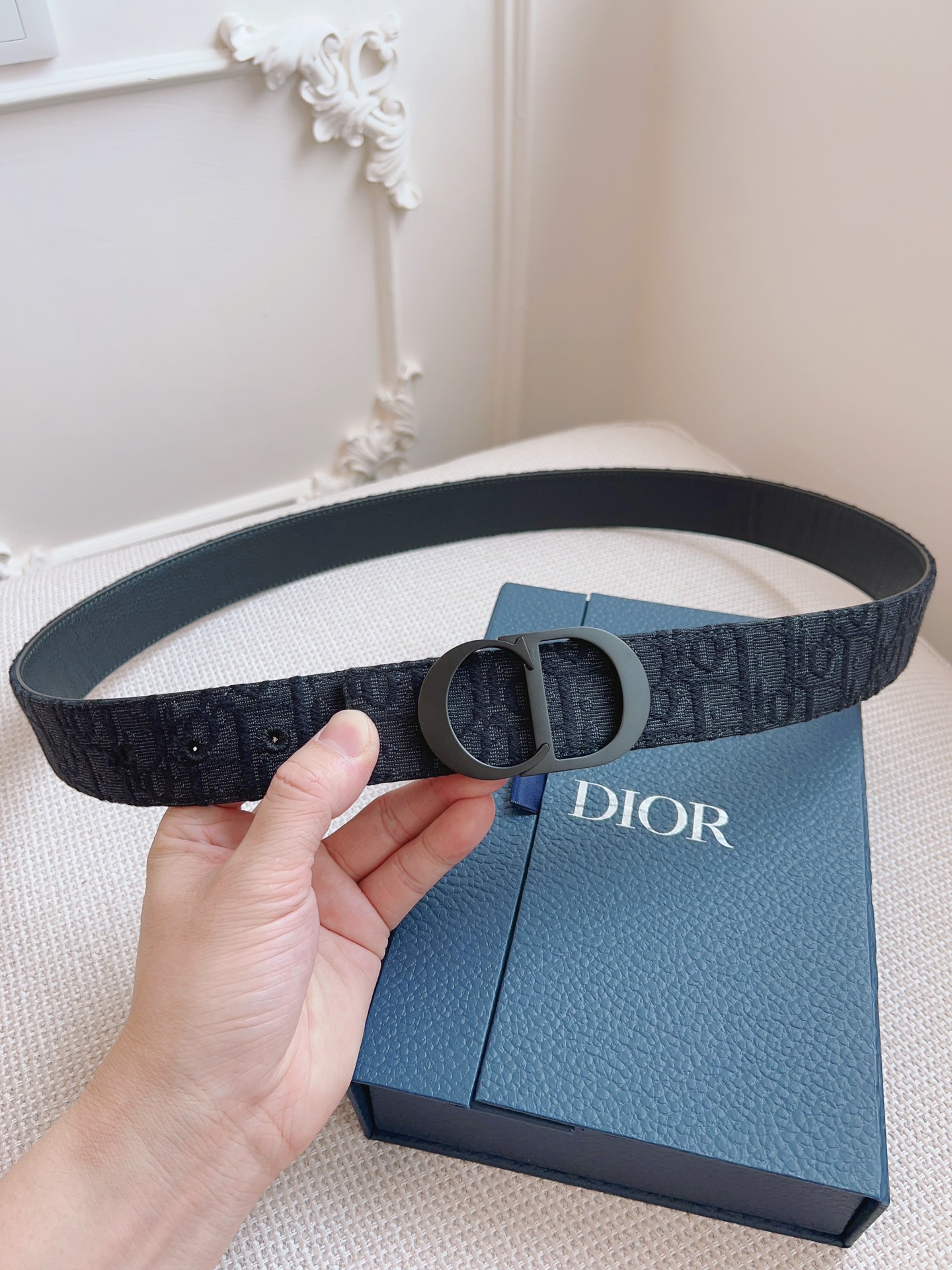 Dior Basic Belt Cow Leather Black L