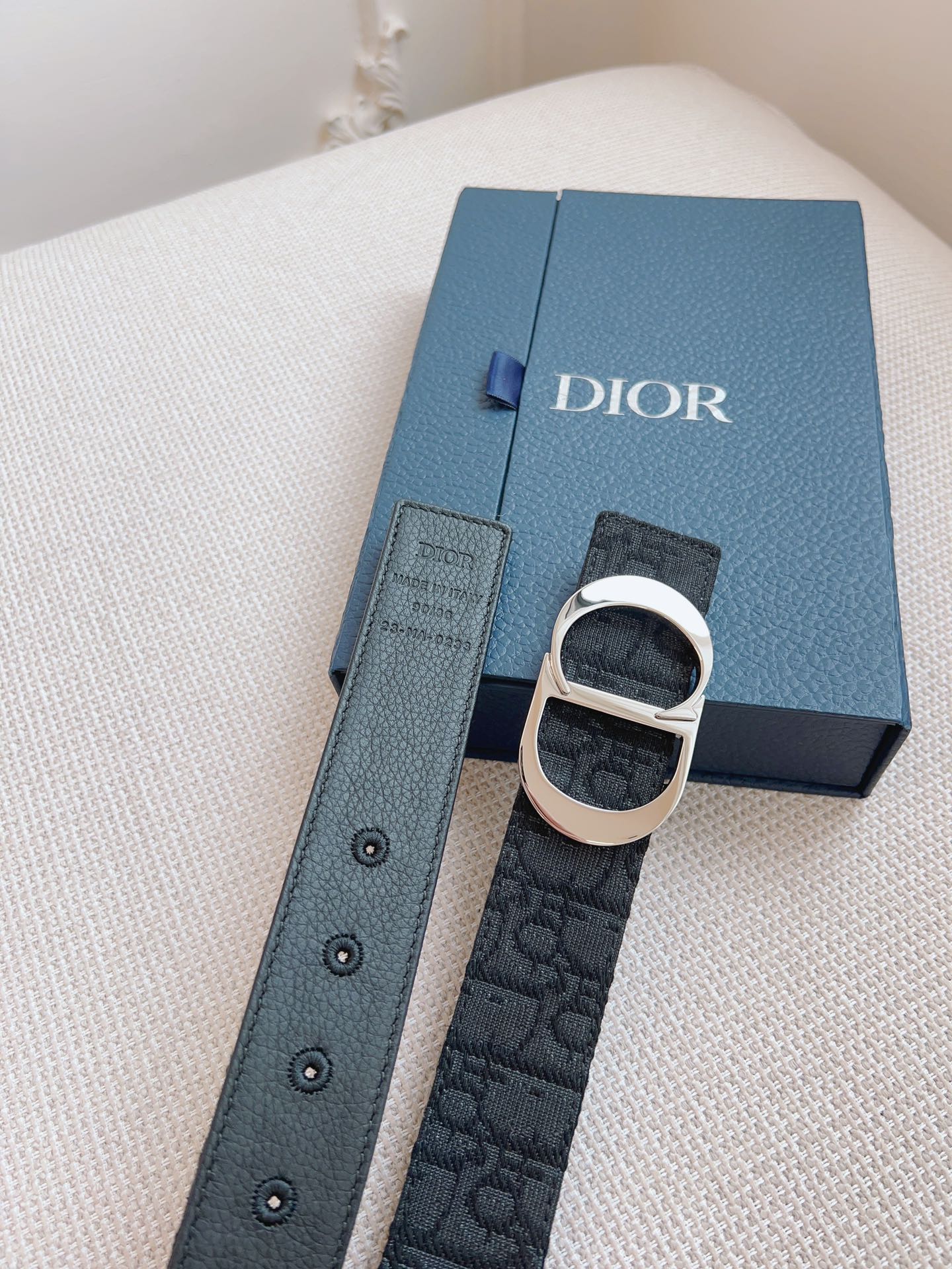 Dior Basic Belt Cow Leather Black L
