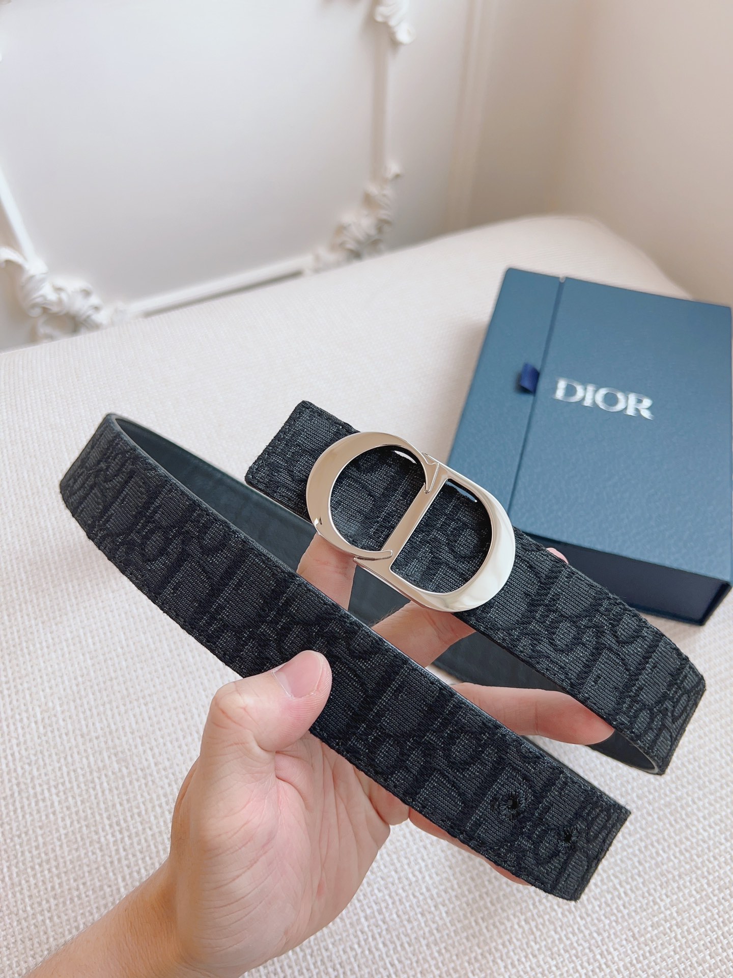 Dior Basic Belt Cow Leather Black L