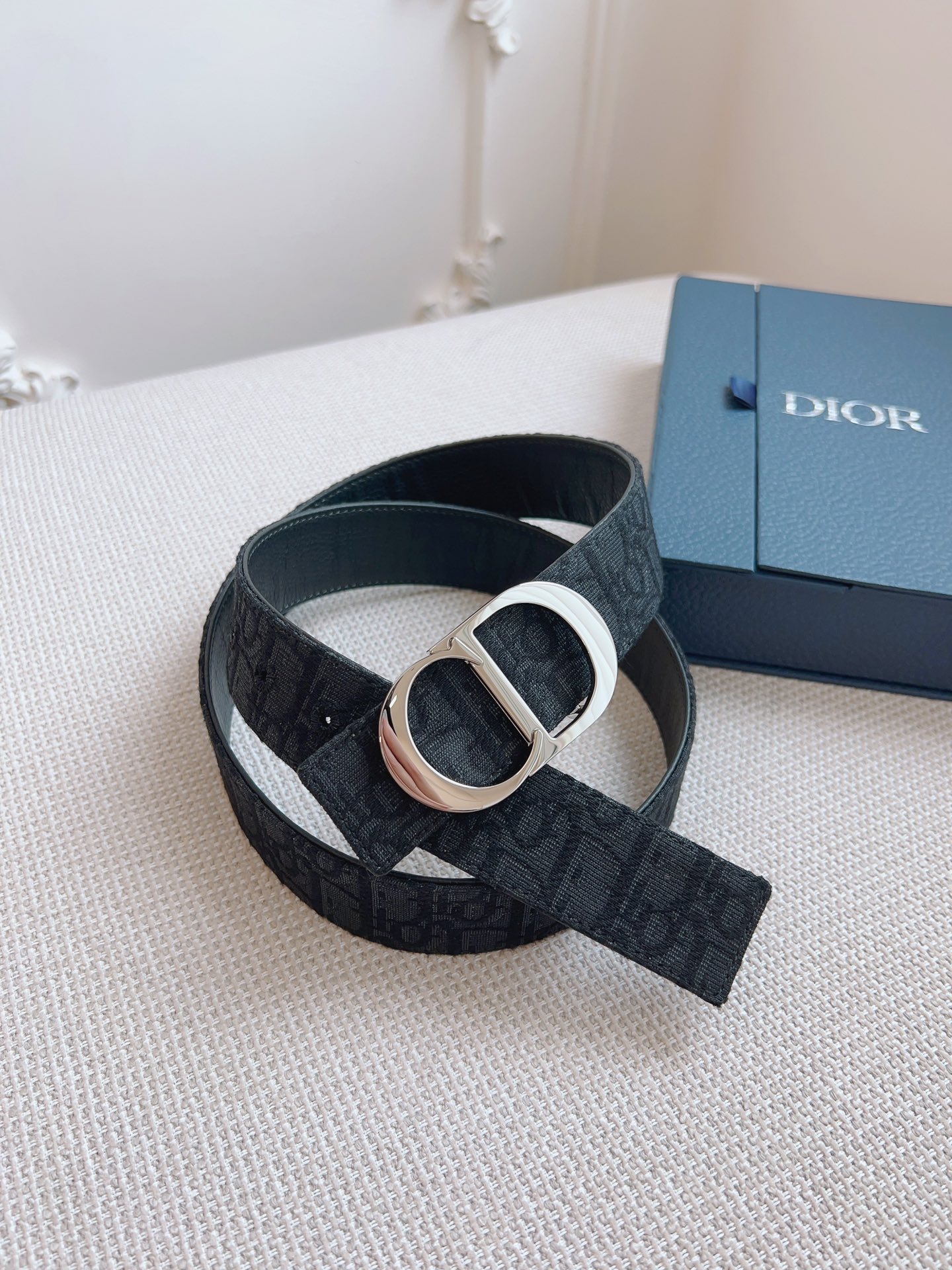 Dior Basic Belt Cow Leather Black L