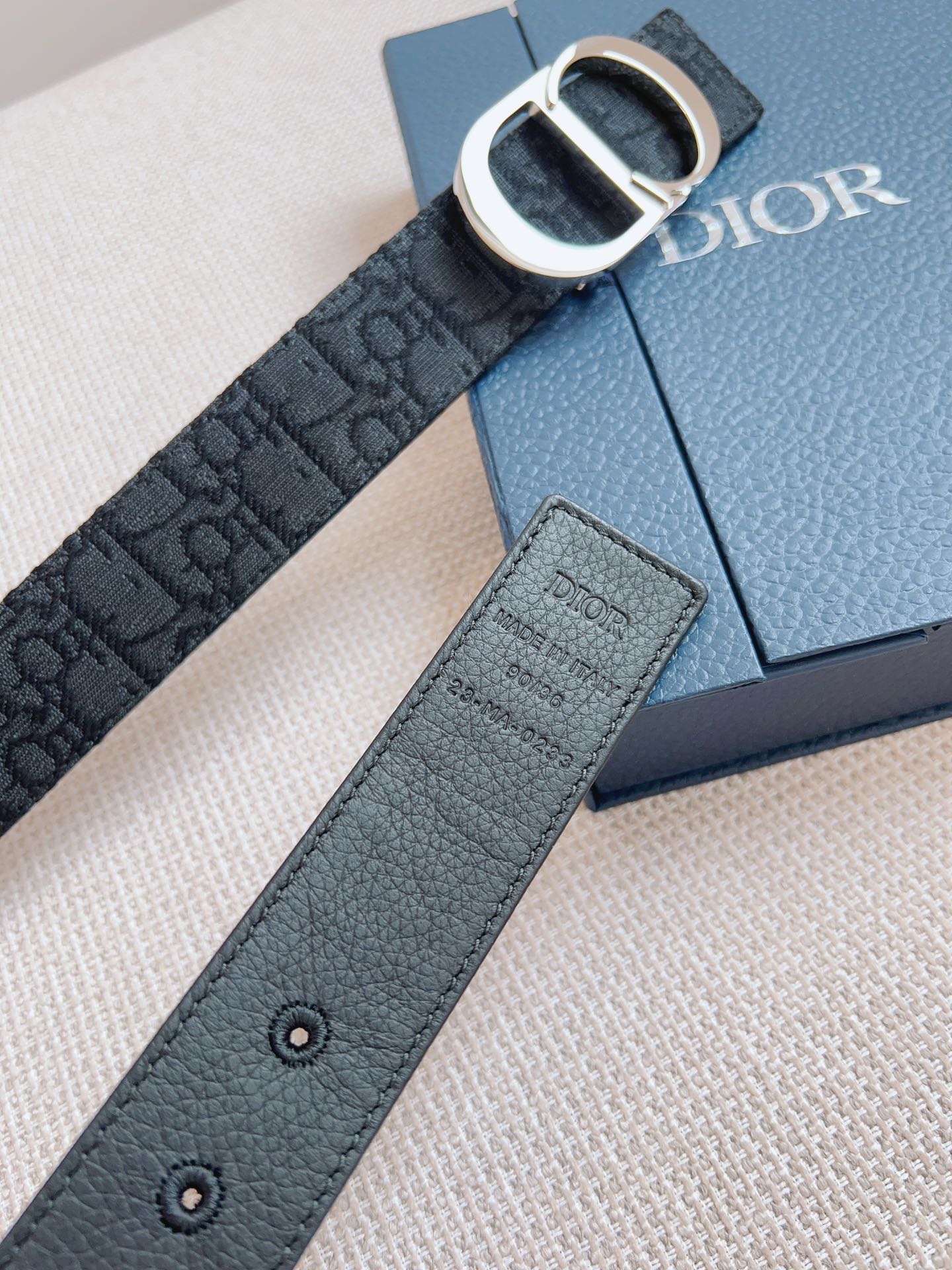 Dior Basic Belt Cow Leather Black L