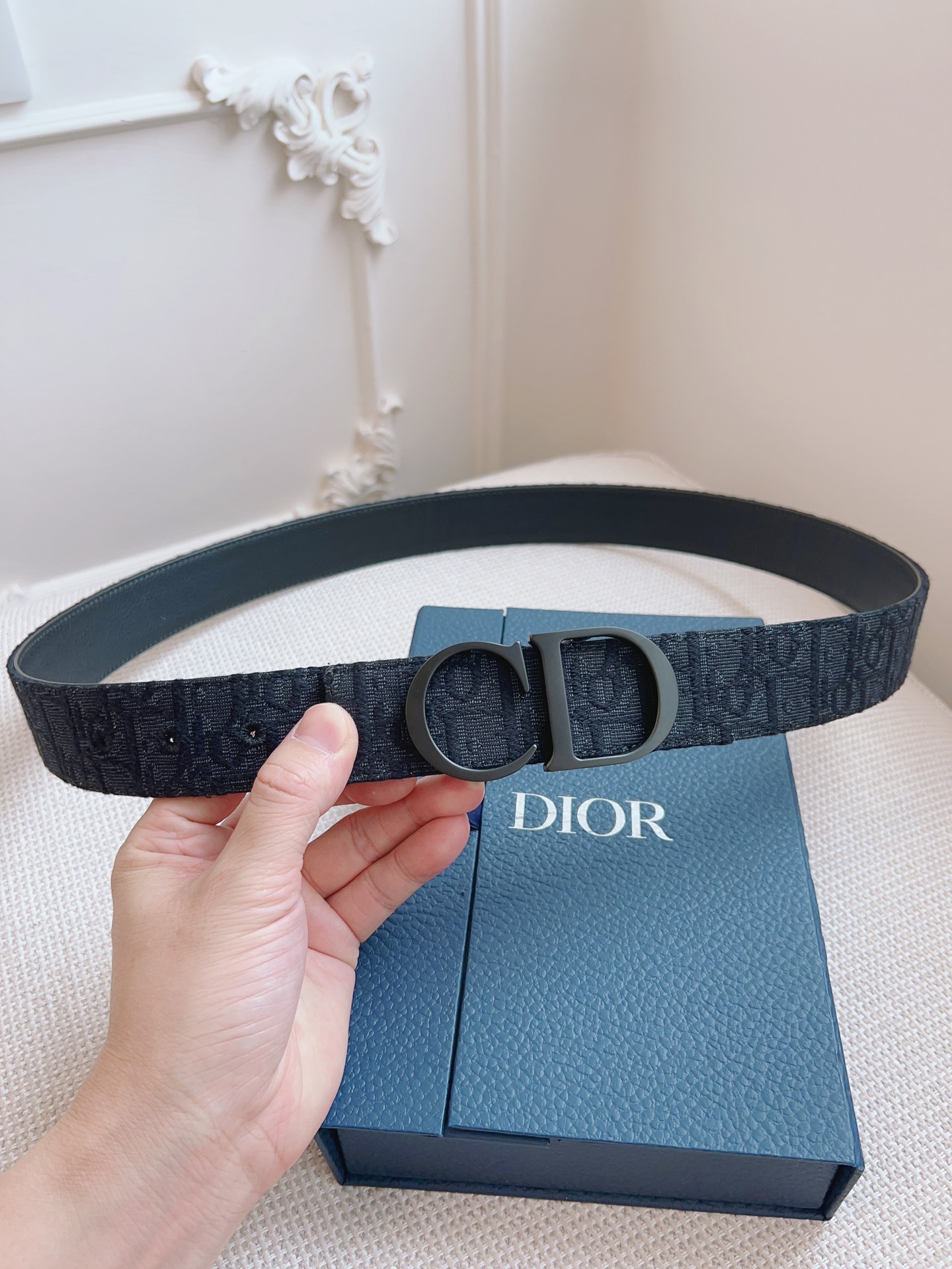Dior Basic Belt Cow Leather Black L