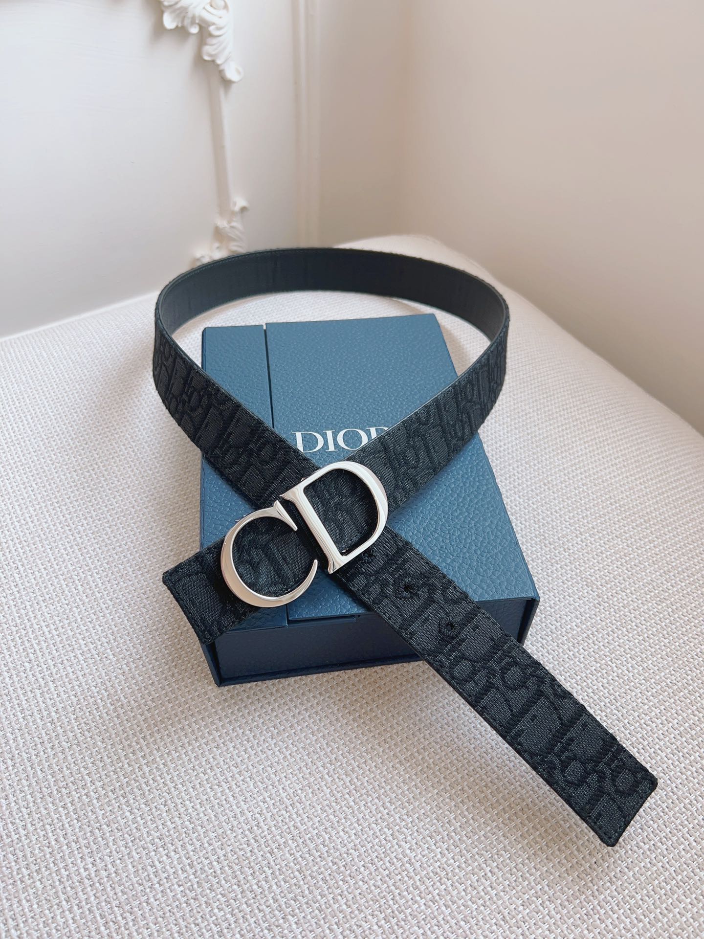 Dior Basic Belt Cow Leather Black L