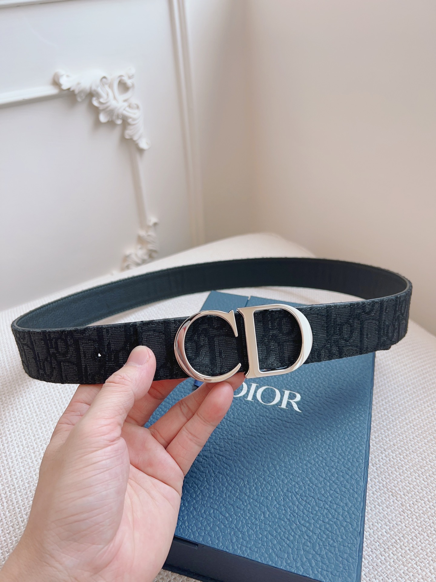Dior Basic Belt Cow Leather Black L