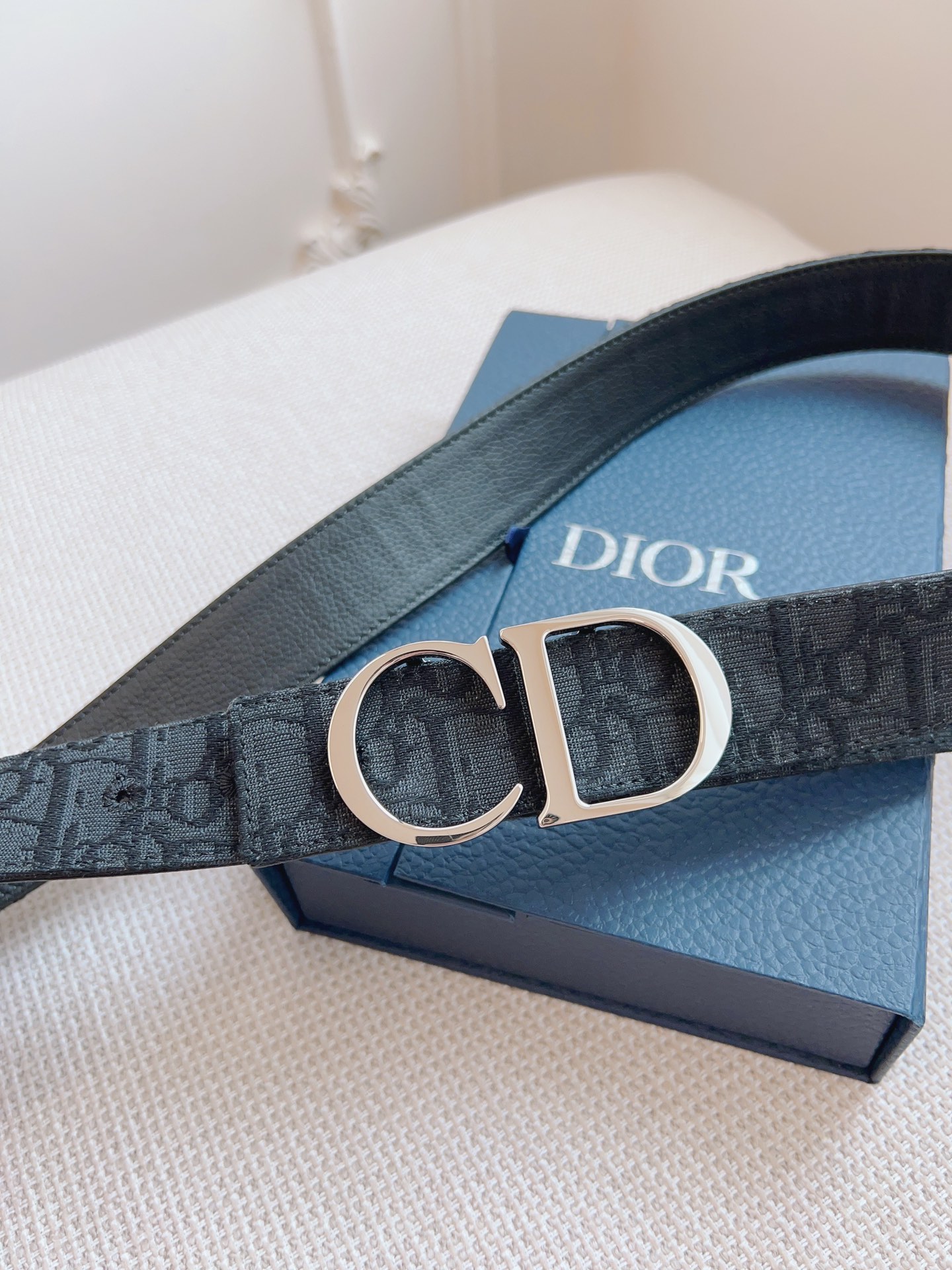 Dior Basic Belt Cow Leather Black L