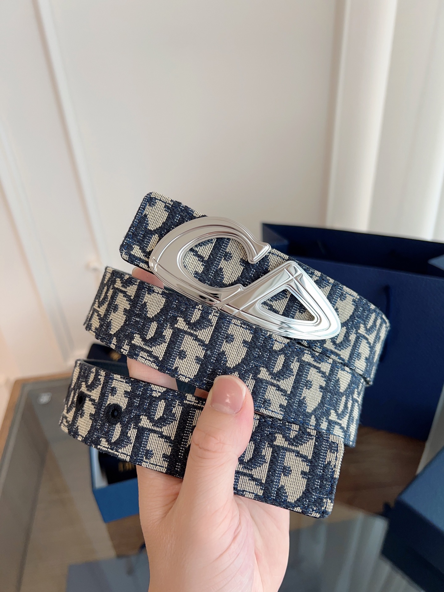 Dior Basic Belt Cow Leather Black L