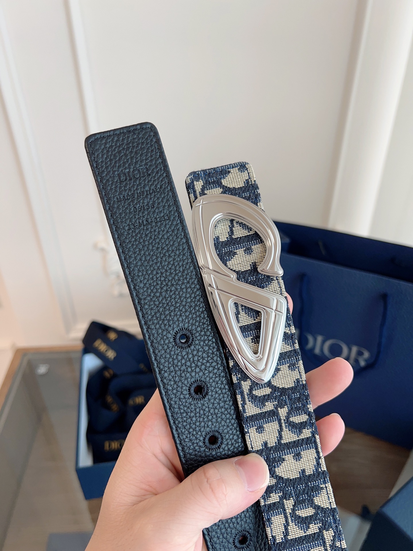 Dior Basic Belt Cow Leather Black L