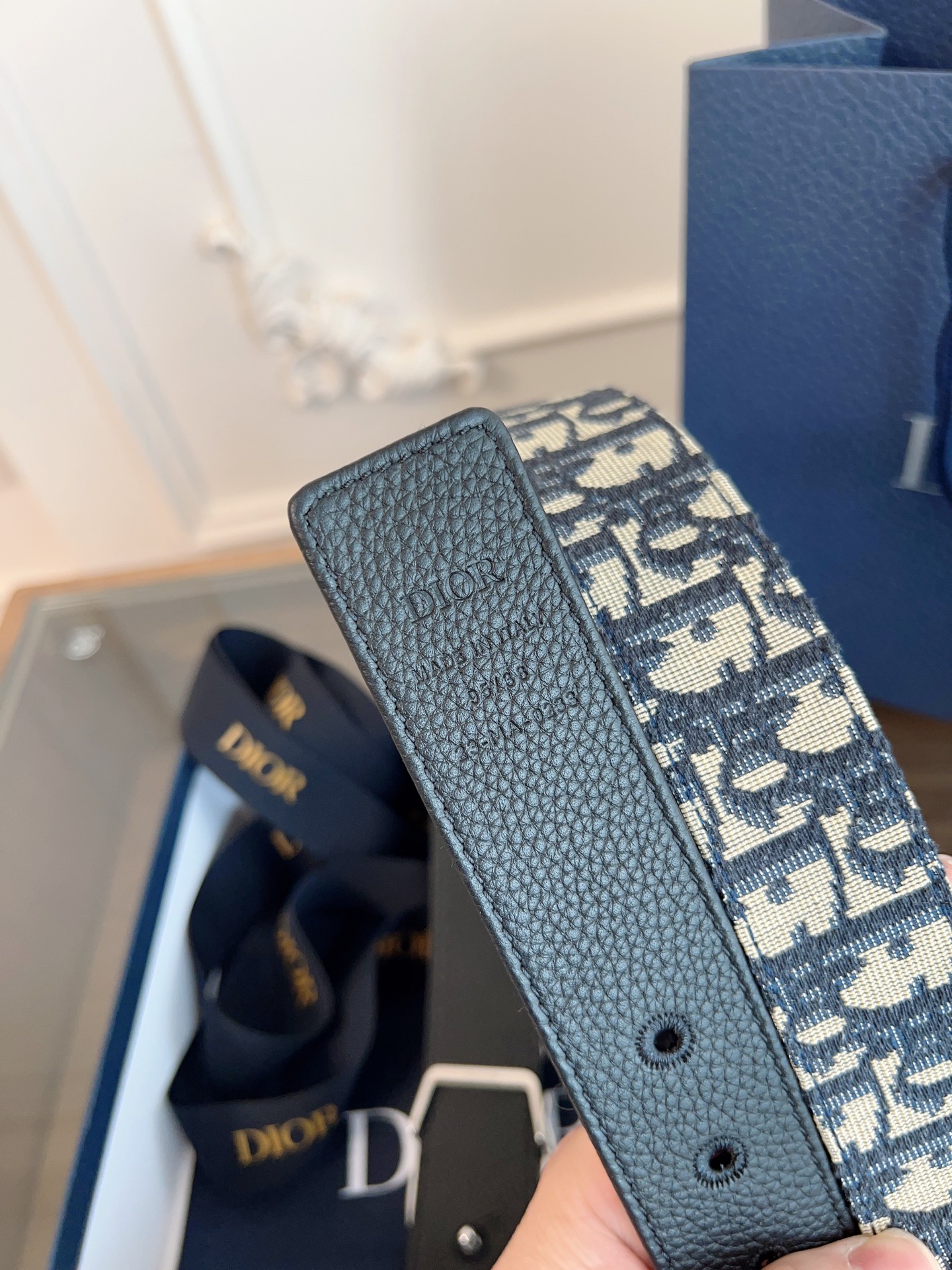 Dior Basic Belt Cow Leather Black L