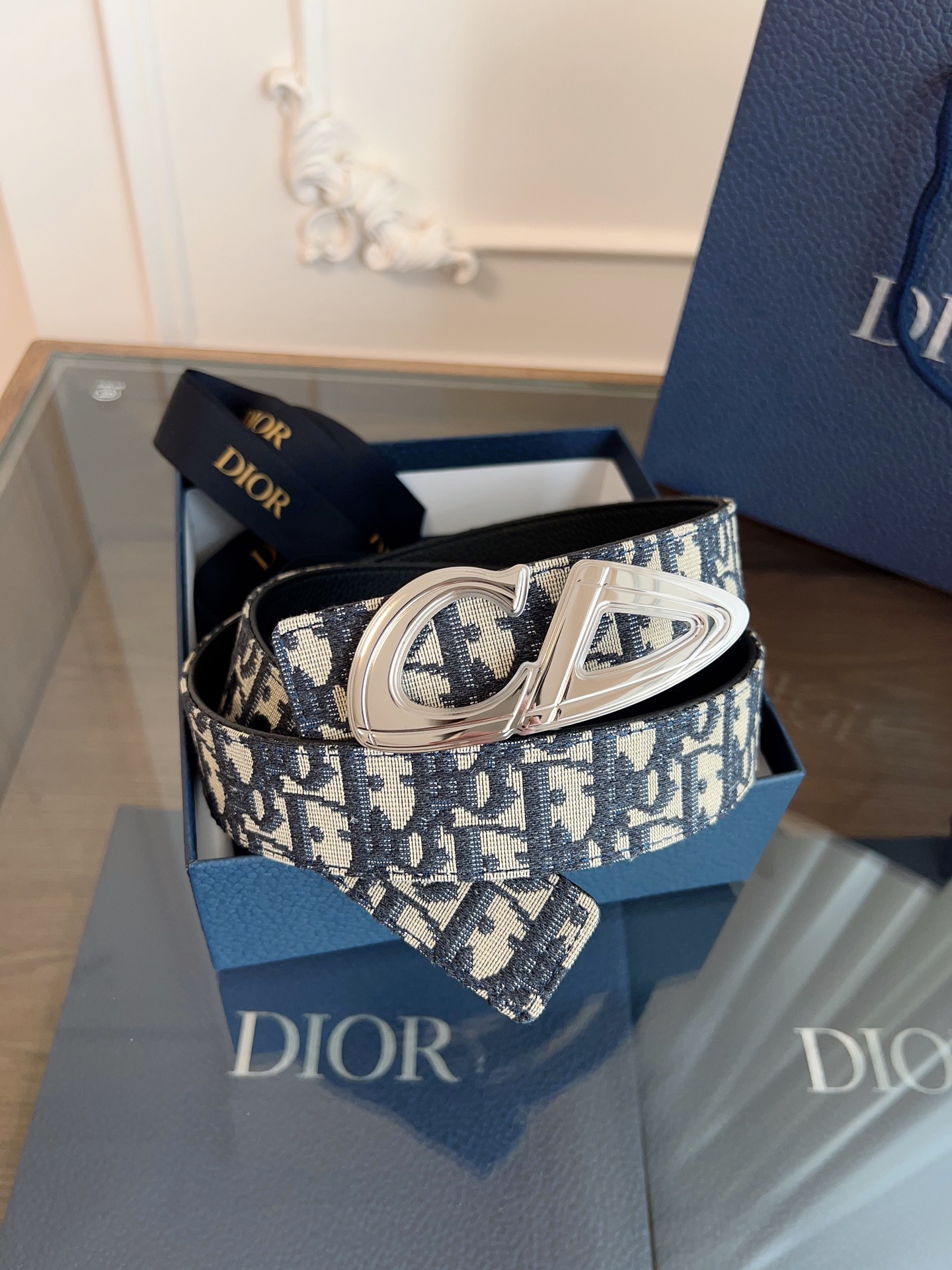 Dior Basic Belt Cow Leather Black L
